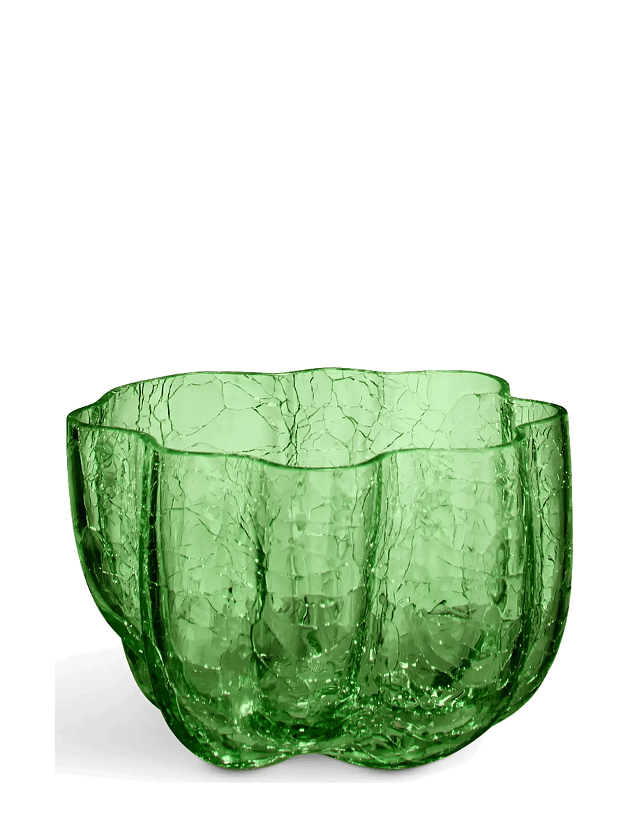 Kosta Boda - Crackle ljuslykta mörkgrön 58mm - teelichthalter - green - 1