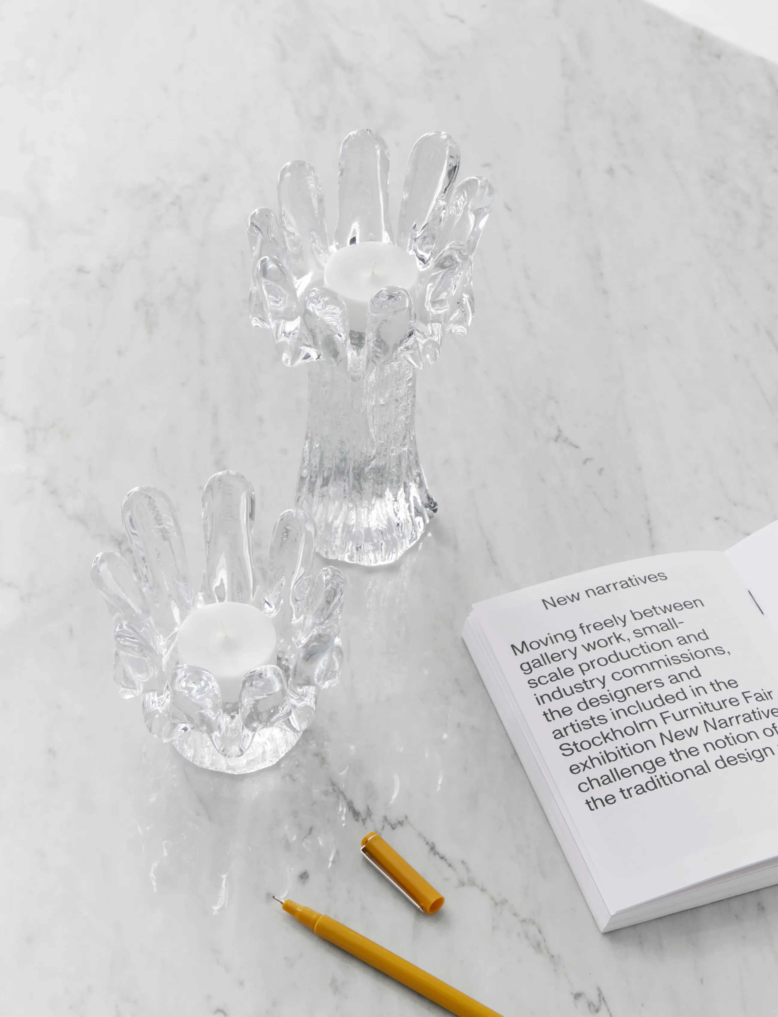 Kosta Boda - Solros 180mm - skulpturer & porcelænsfigurer - clear - 2