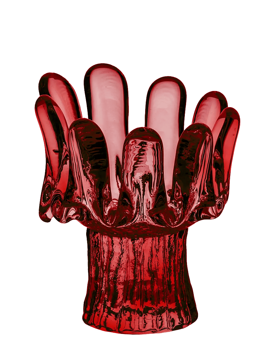 Kosta Boda - Solros röd 115mm - figuren & skulpturen - red - 0