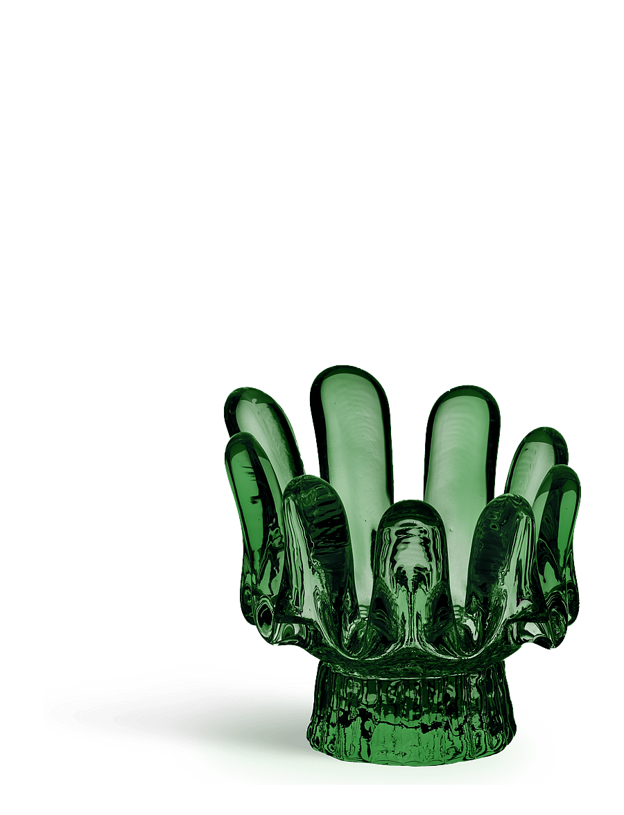Kosta Boda - Solros smaragdgrön 92mm - teelichthalter - green - 1