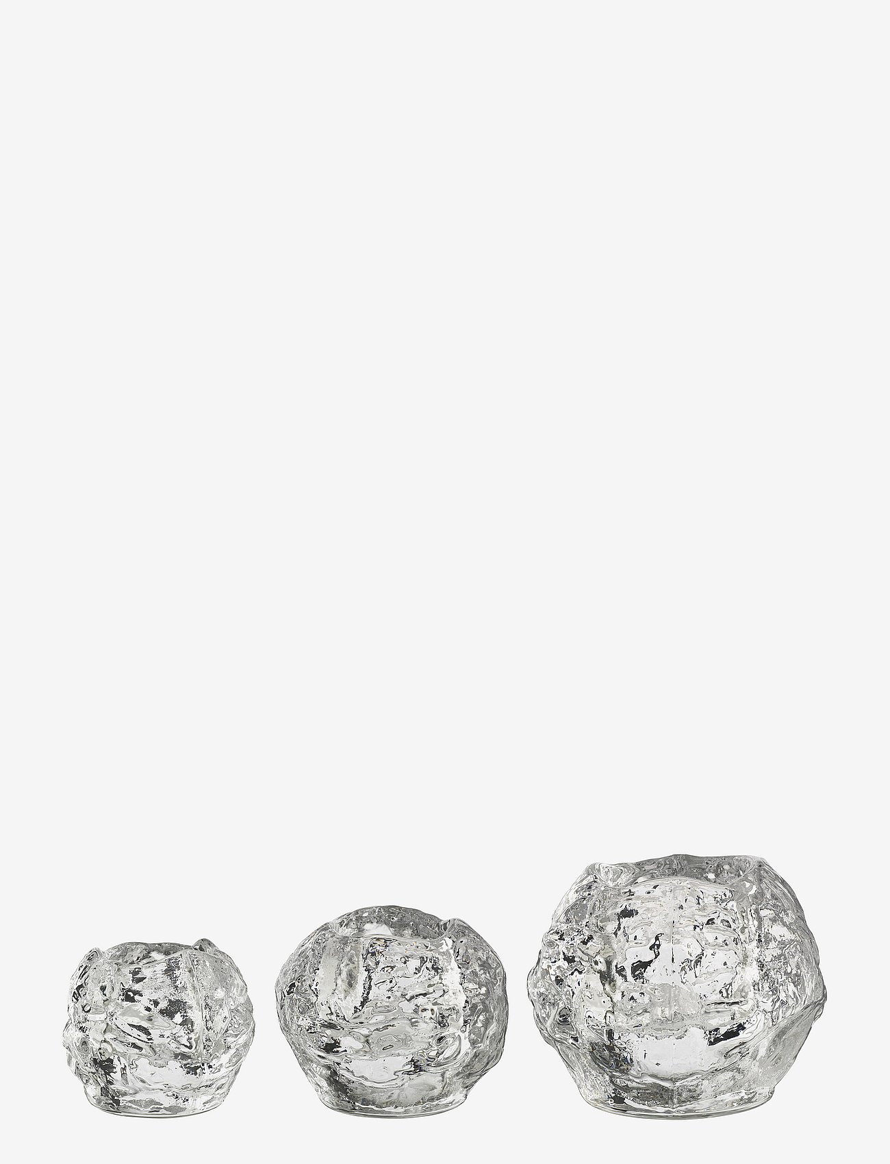 Kosta Boda | Snöboll Ljuslykta 3-Pack | ONE SIZE
