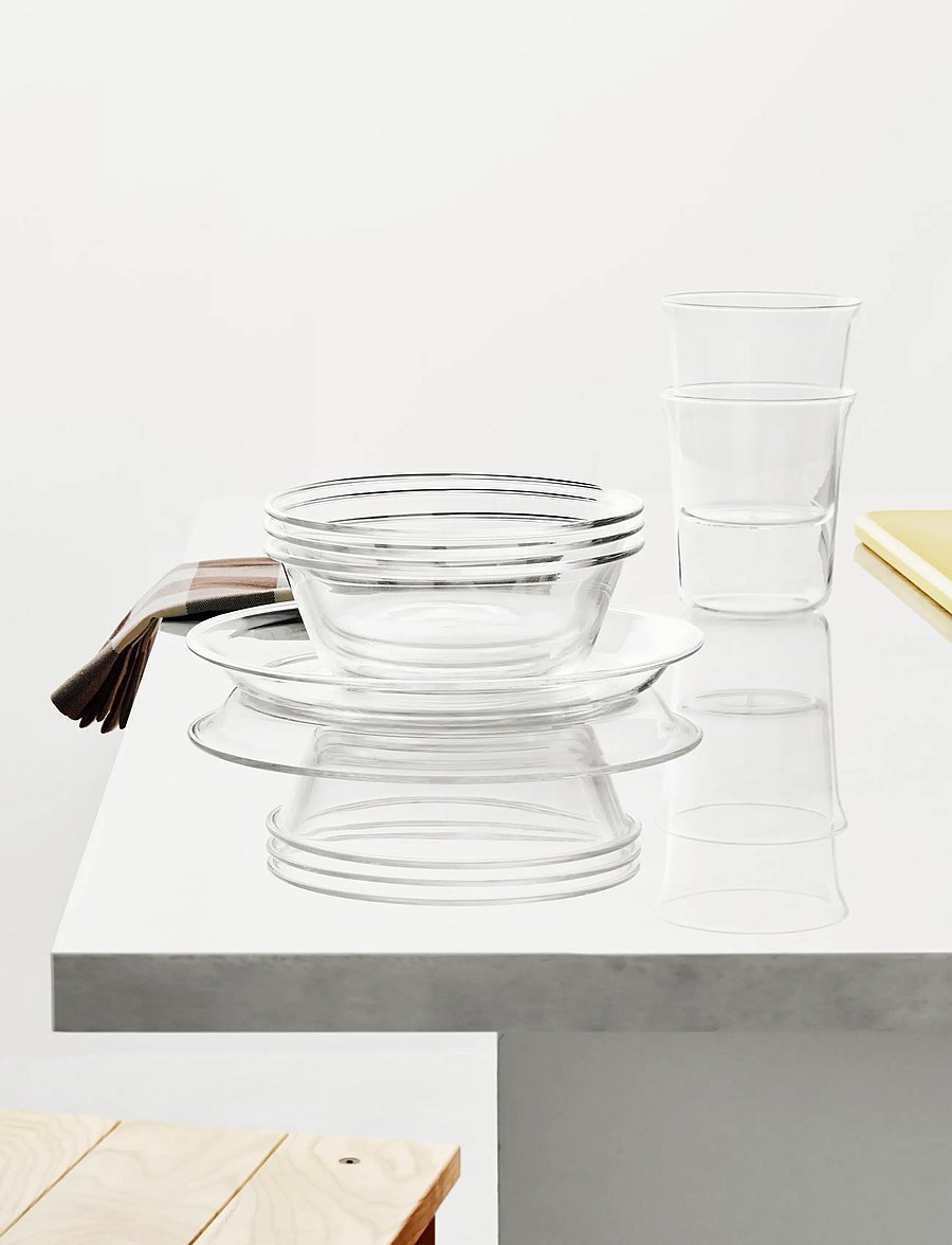 Kosta Boda - Innocent plate 195mm 2-pack - väikesed taldrikud - clear - 2