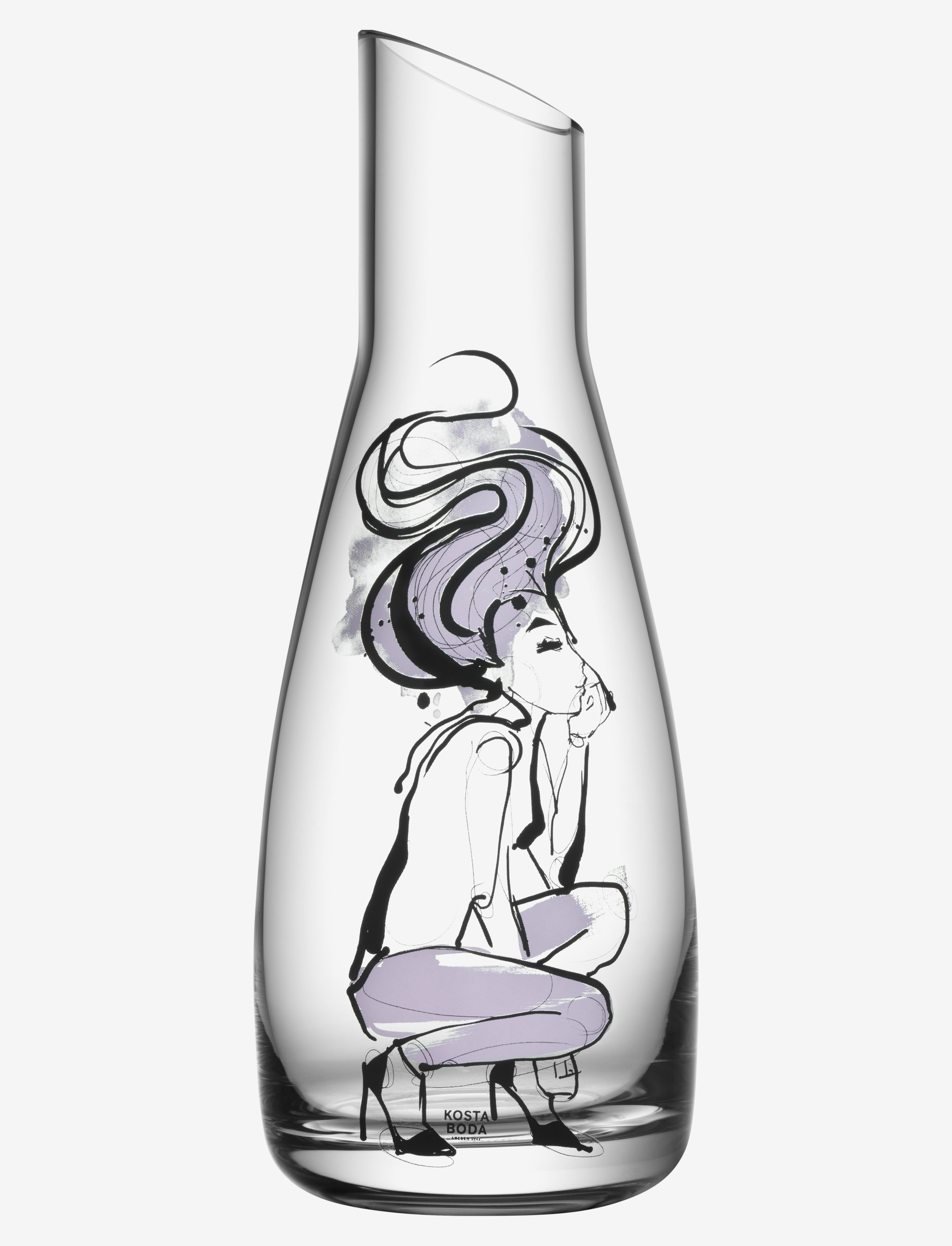 Kosta Boda All About You Karaff 100 Cl, 1 L, Jugs & Carafes, Rosa - Water Carafes Jugs, Homeware