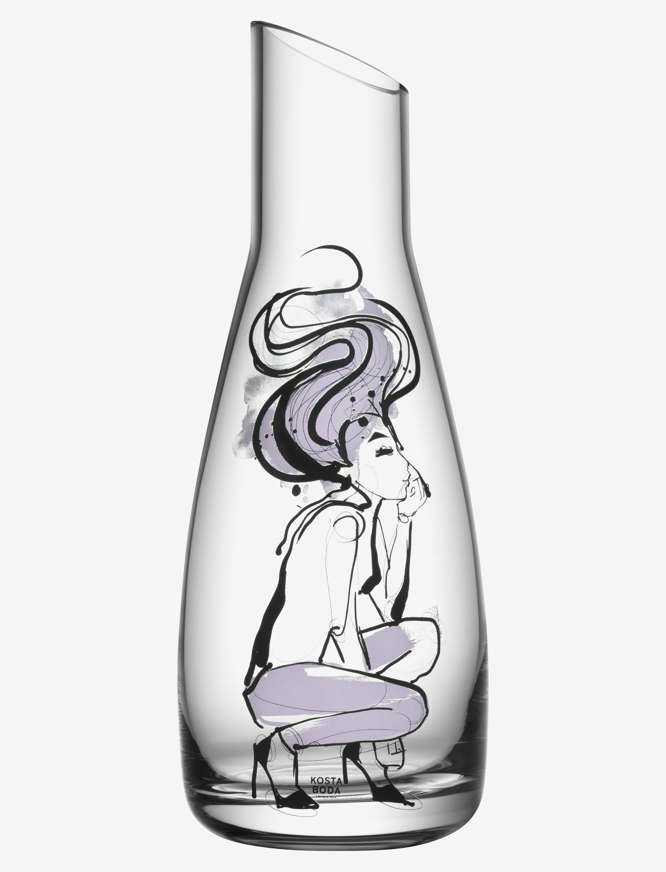 Kosta Boda - ALL ABOUT YOU CARAFE 100CL - wasserkaraffen - pink - 0