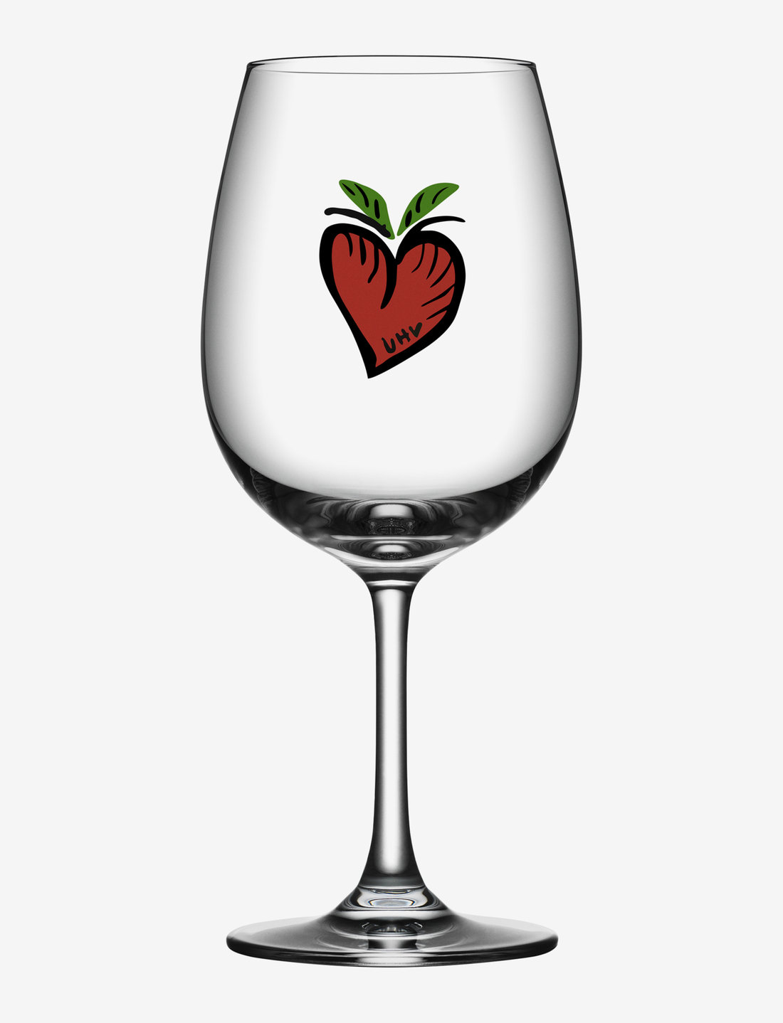 Kosta Boda - FRIENDSHIP WINE HEARTS 50 CL - raudono vyno taurės - clear - 0