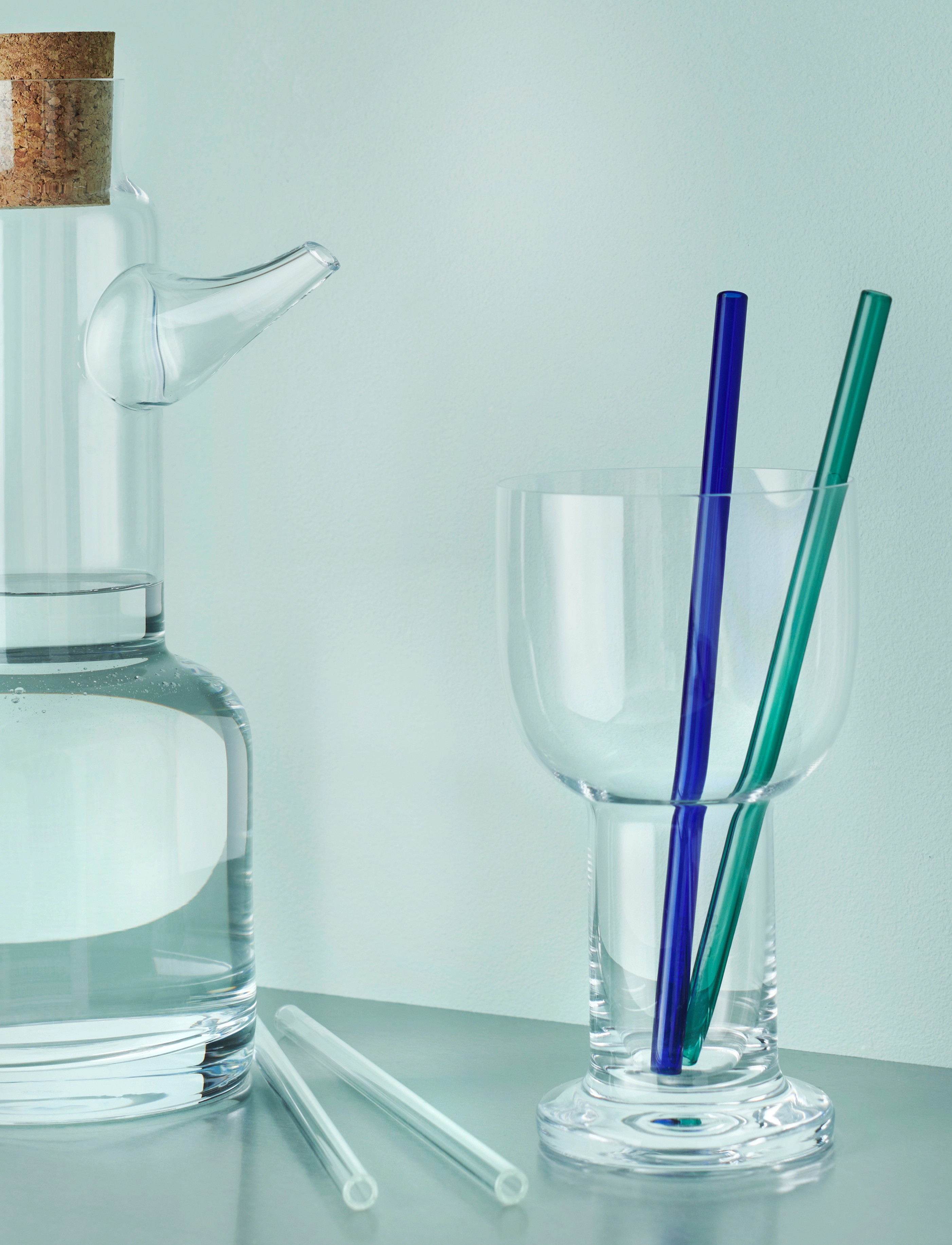 Kosta Boda Sipsavor 200Mm 2-Pak, 20X0.7X0.7 cm, Dining & Table Accessories, Nackt - Straws, Homeware