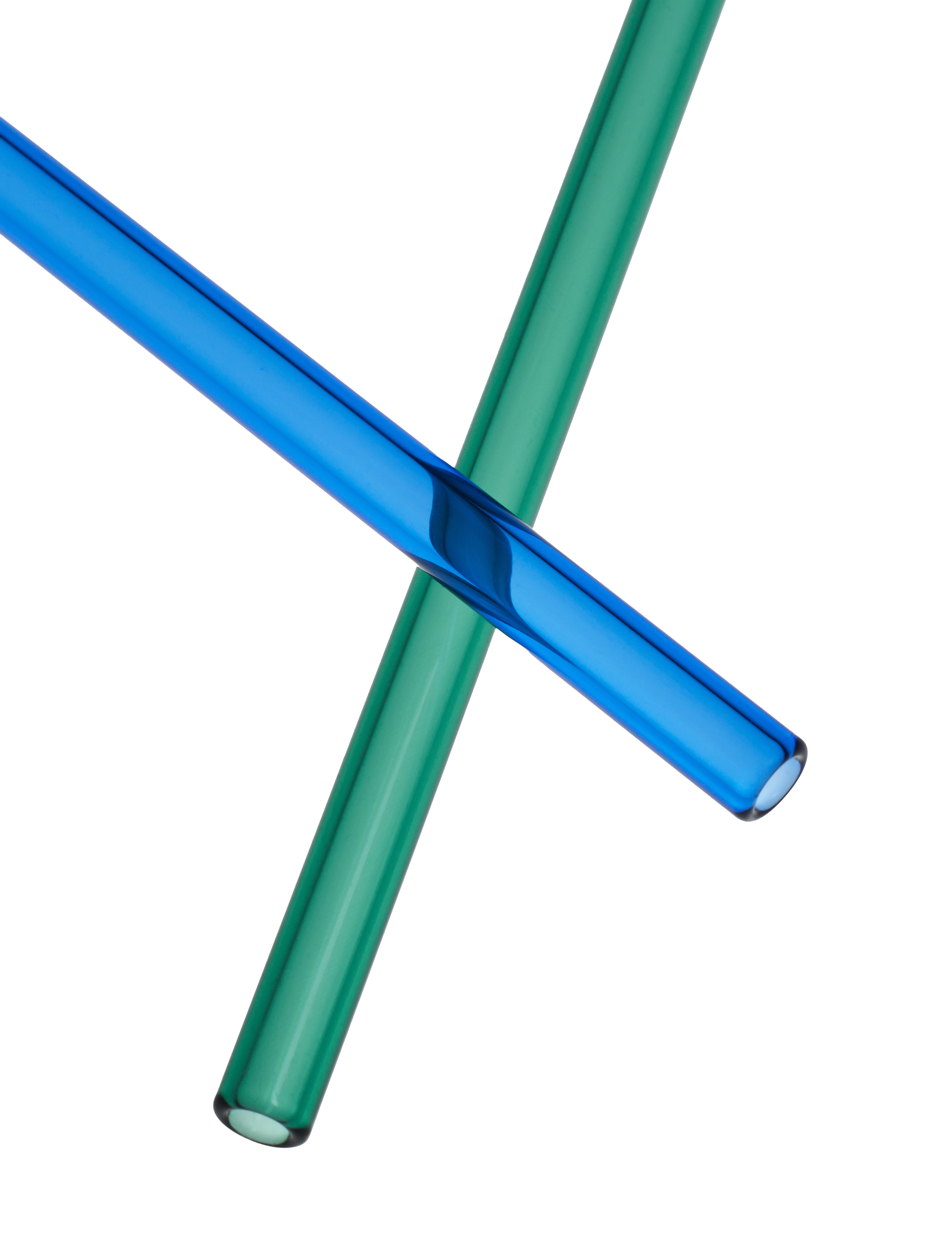 Kosta Boda - Sipsaw blå/grøn 200 mm 2-pak - laveste priser - bluegreen - 2