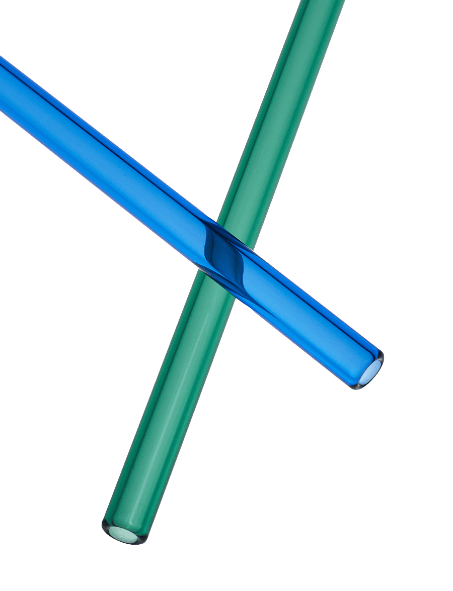 Kosta Boda - Sipsavor blå/grön 200mm 2-pack - joogikõrred - bluegreen - 2