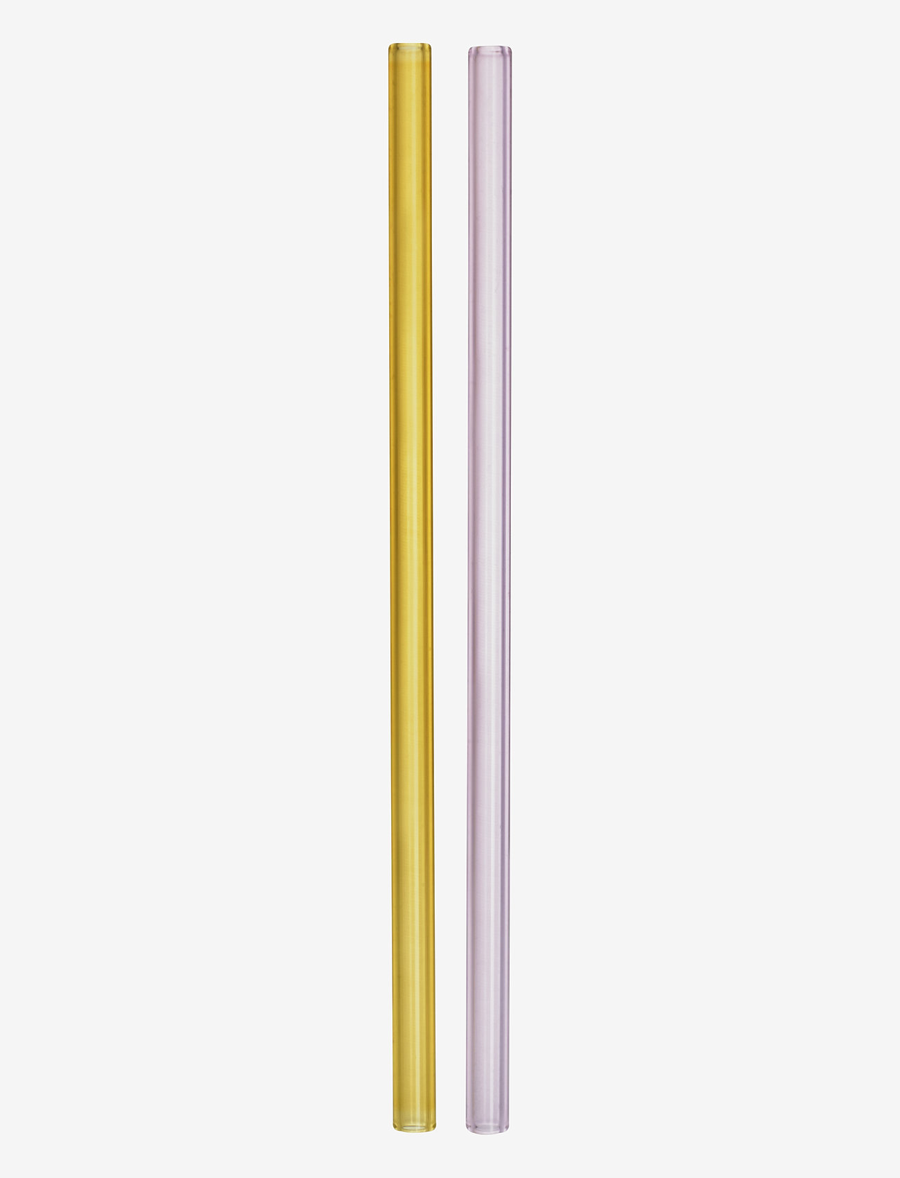 Kosta Boda - Sipsavor rosa/gul 200mm 2-pack - sugrör - pinkyellow - 1