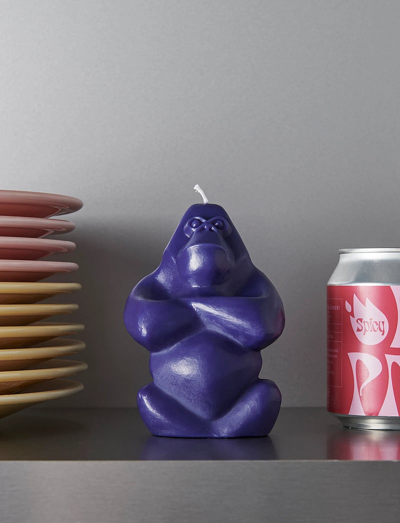 Kosta Boda - Gabba Gabba 115mm - blockkerzen - blue - 0