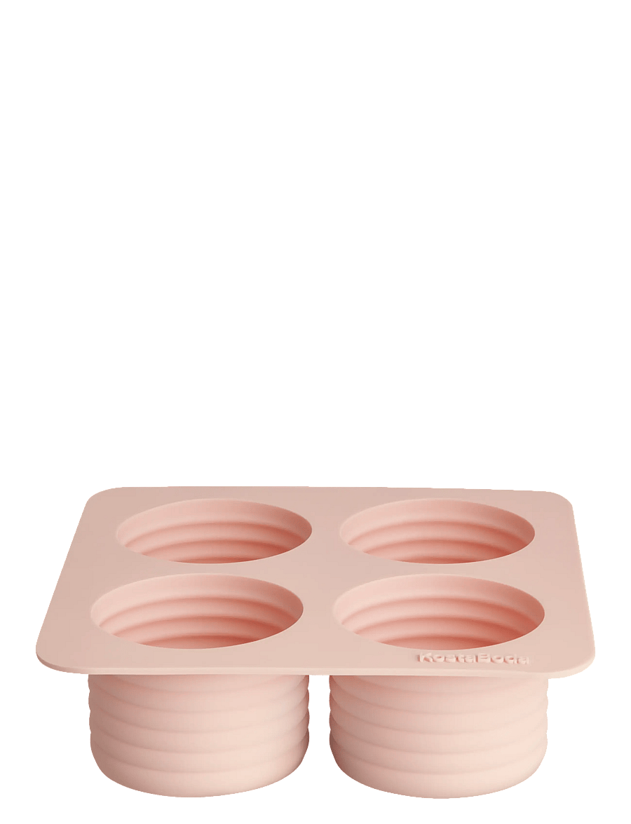 Kosta Boda - Viva iskubsform puderrosa 4st 13cl - jääkuubikuvormid - puderpink - 1