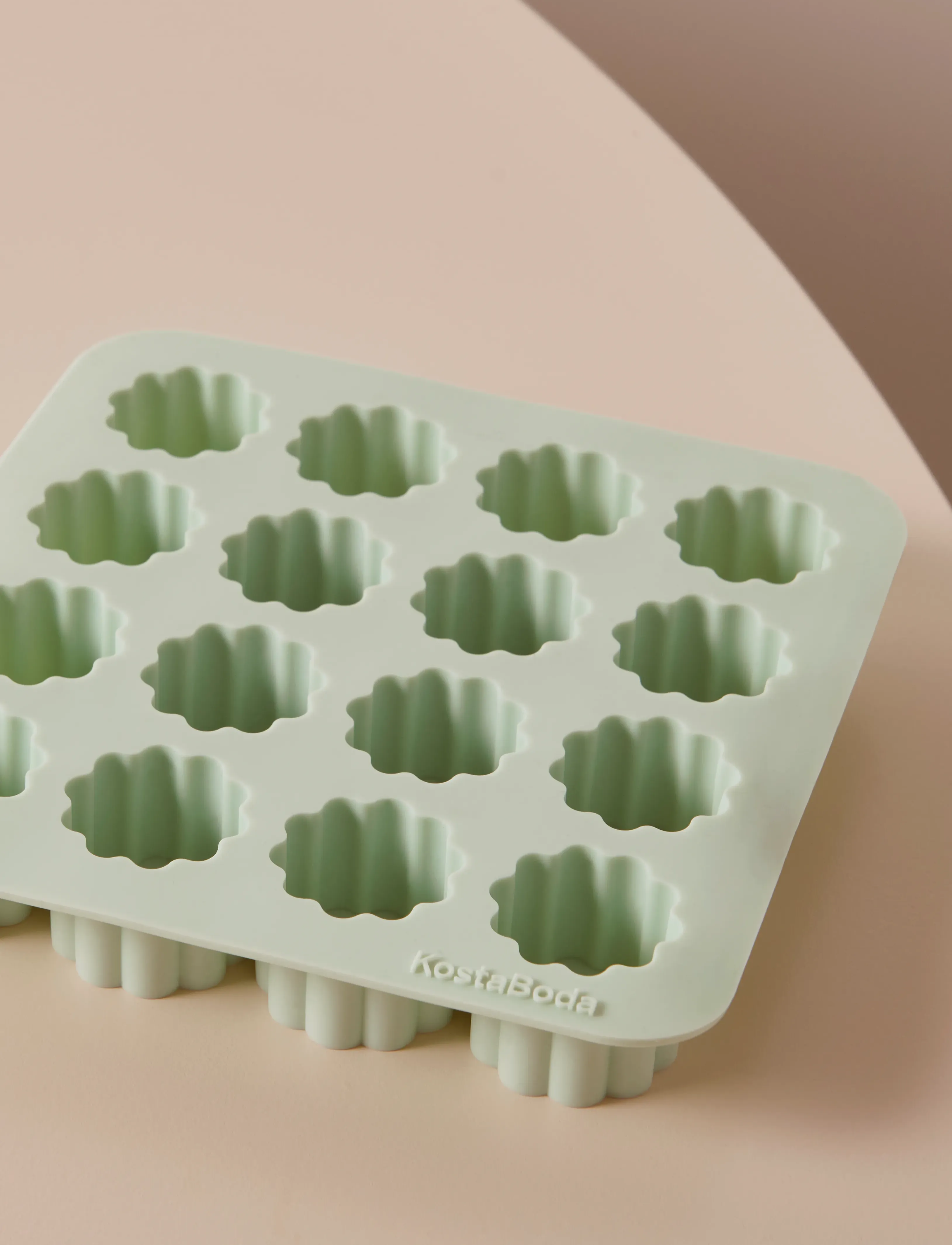 Kosta Boda Viva Isterningsform, Mintgrøn, 16 Stk., 3 Cl, CL, Dining & Table Accessories, Grün - Ice Trays, Homeware