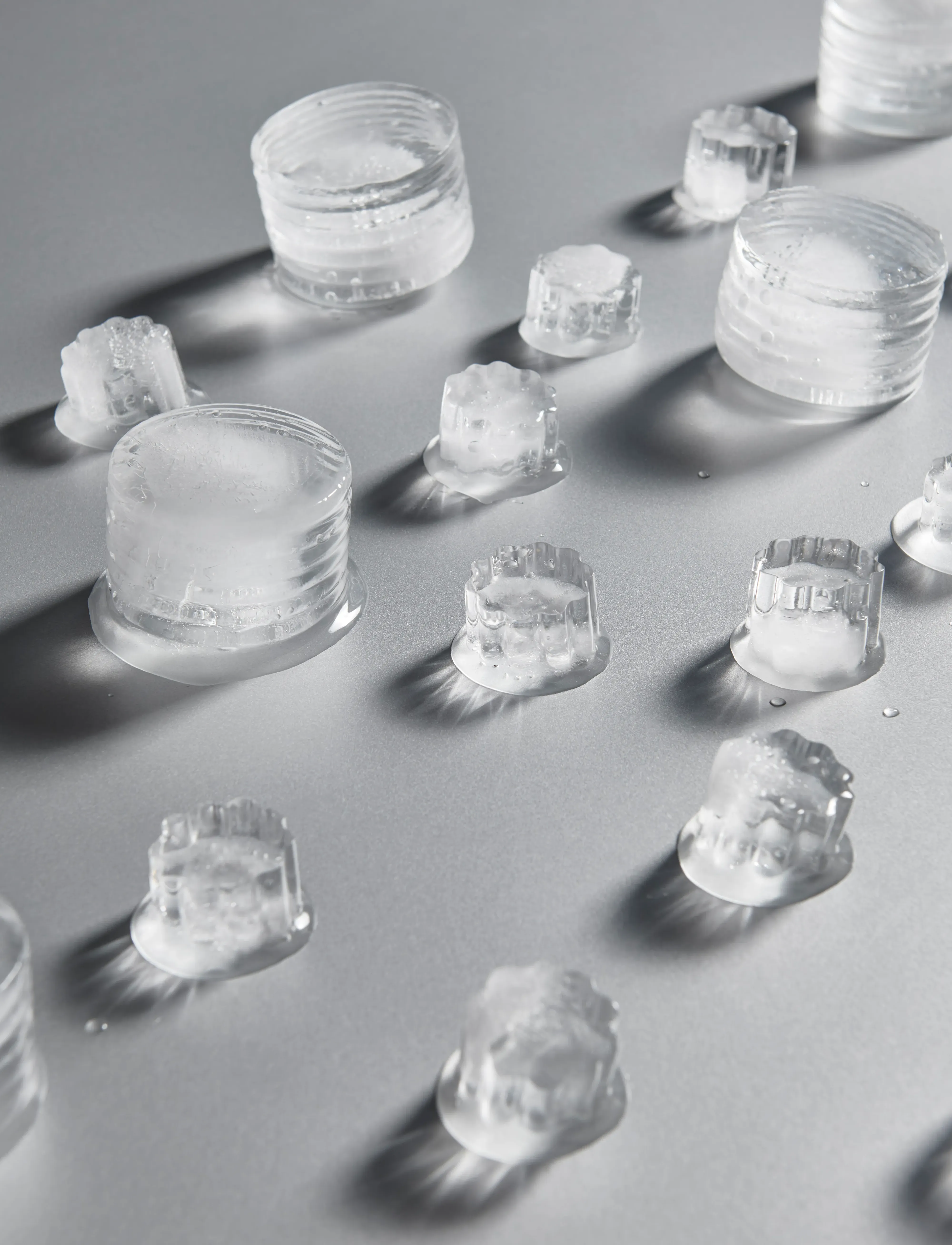Kosta Boda Viva Isterningsform, Antracit, 16 Stk., 3 Cl, CL, Dining & Table Accessories, Grau - Ice Trays, Homeware