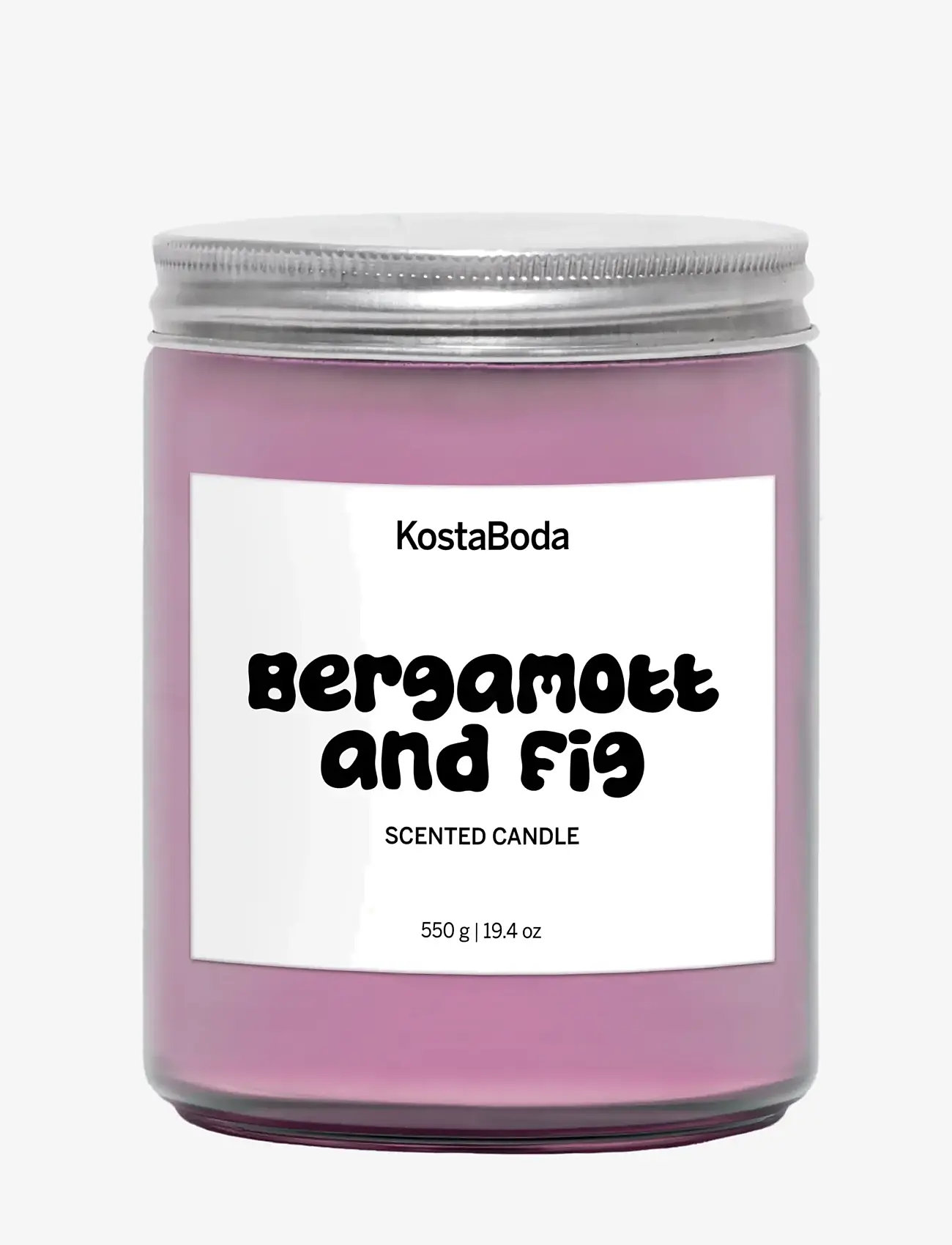 Kosta Boda - Mind Doftljus 550gr Bergamott & Fig - lysestager - purple - 1