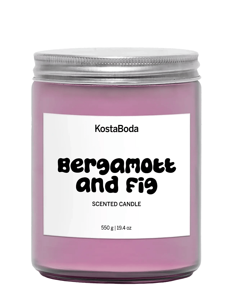 Kosta Boda - Mind Doftljus 550gr Bergamott & Fig - küünlajalad - purple - 1