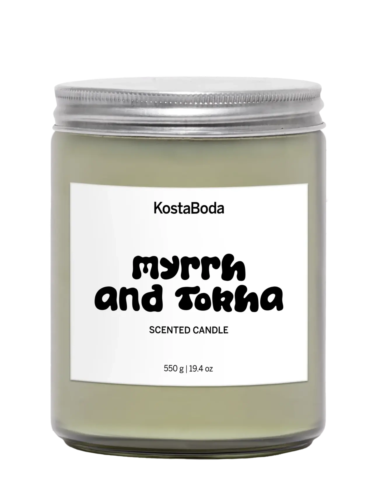 Kosta Boda Mind Doftljus 550gr Myrrh & Tokha - New Arrivals - GREEN / natural