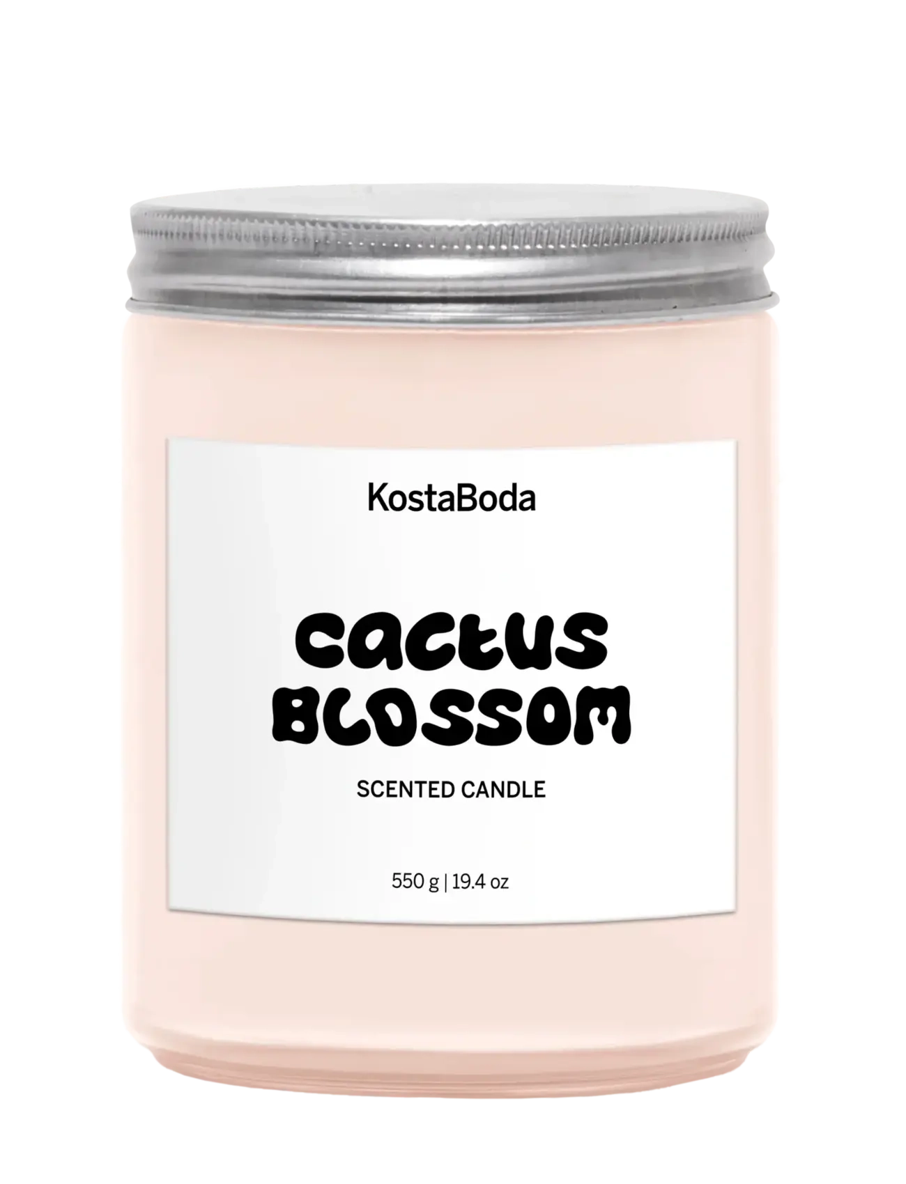 Kosta Boda Mind Doftljus 550gr Cactus Blossom - Hyggelige looks - PINK / silver