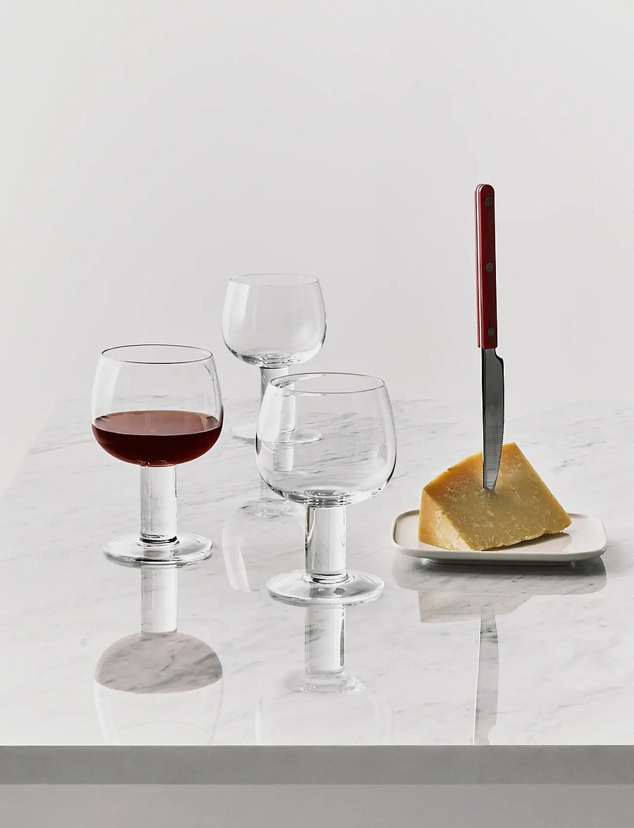 Kosta Boda - Fars Glas 40cl 4-pack - rotweingläser - clear - 2