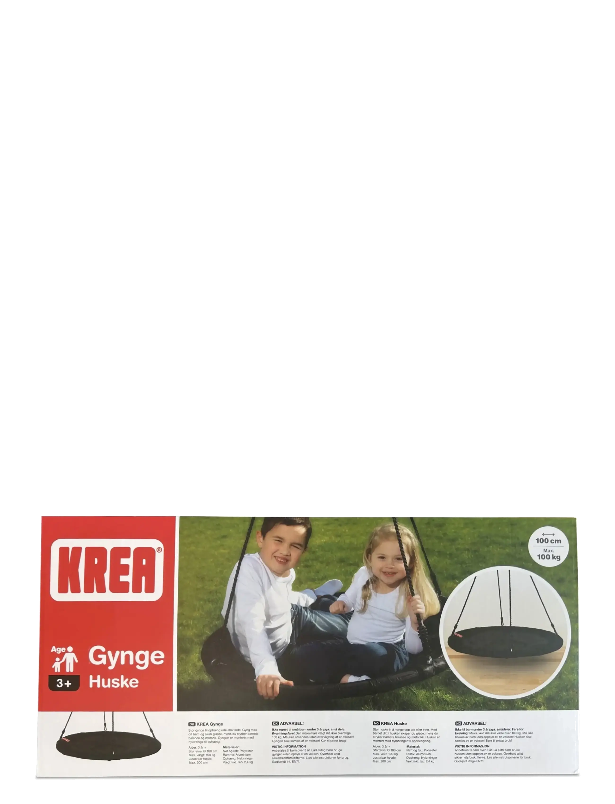 KREA KREA Swing Black, D100 CM - Toys - MULTI / black