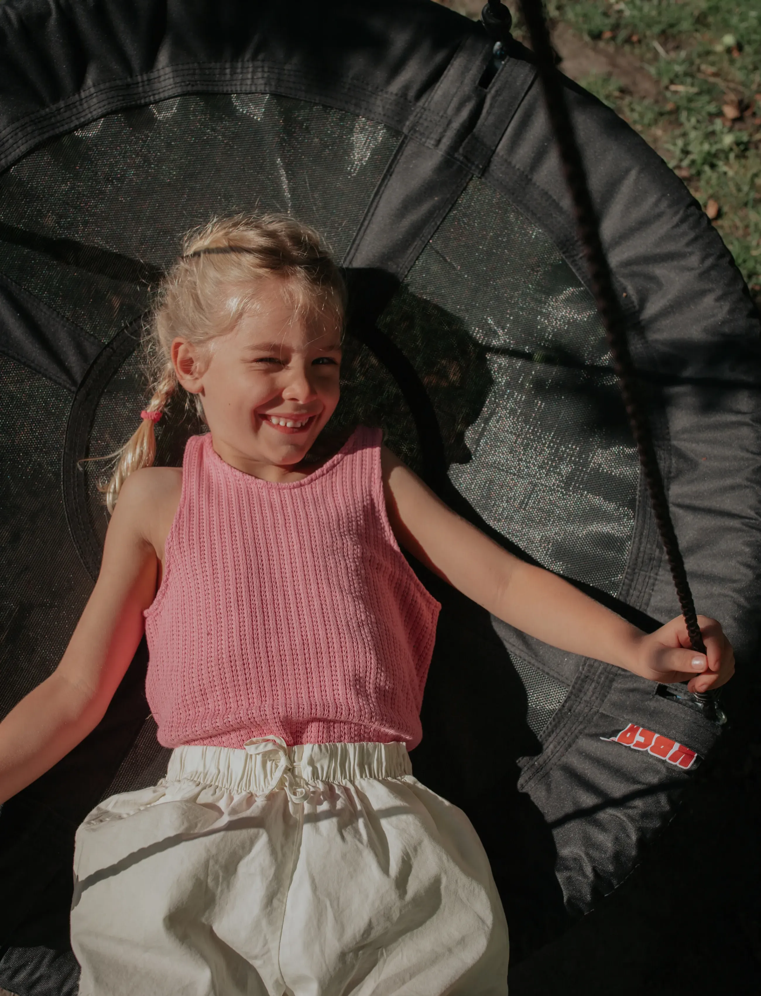 KREA Swing Black, D100 Cm, Børn, Swings, Sort, Str: ONE SIZE