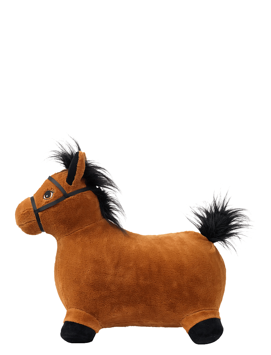 KREA - KREA Hop And Bounce Plush Horse, Brown - gåbiler - multi - 1