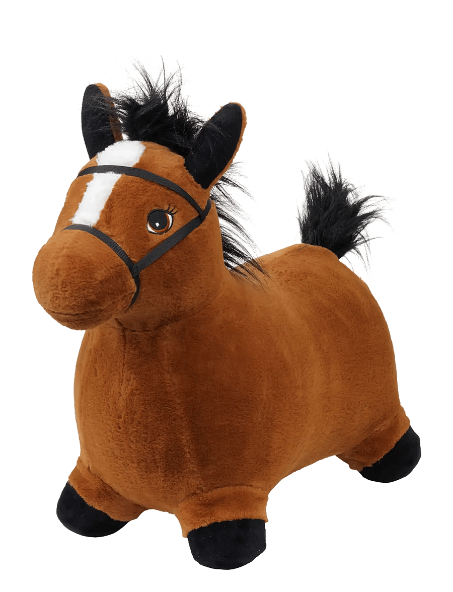 KREA - KREA Hop And Bounce Plush Horse, Brown - gåbiler - multi - 2