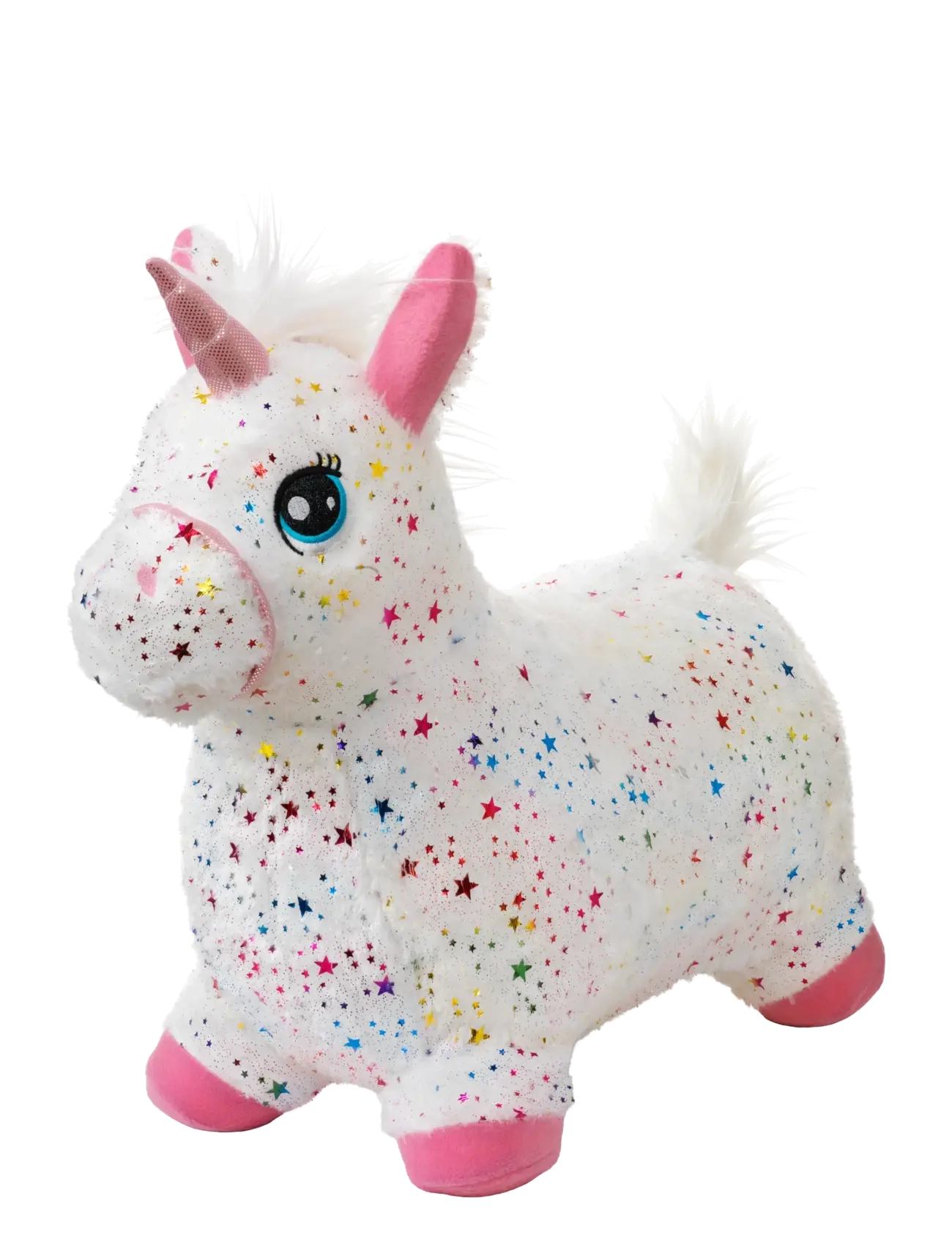 KREA - KREA Hop And Bounce Plush Unicorn w white hair - gåbiler - multi - 2