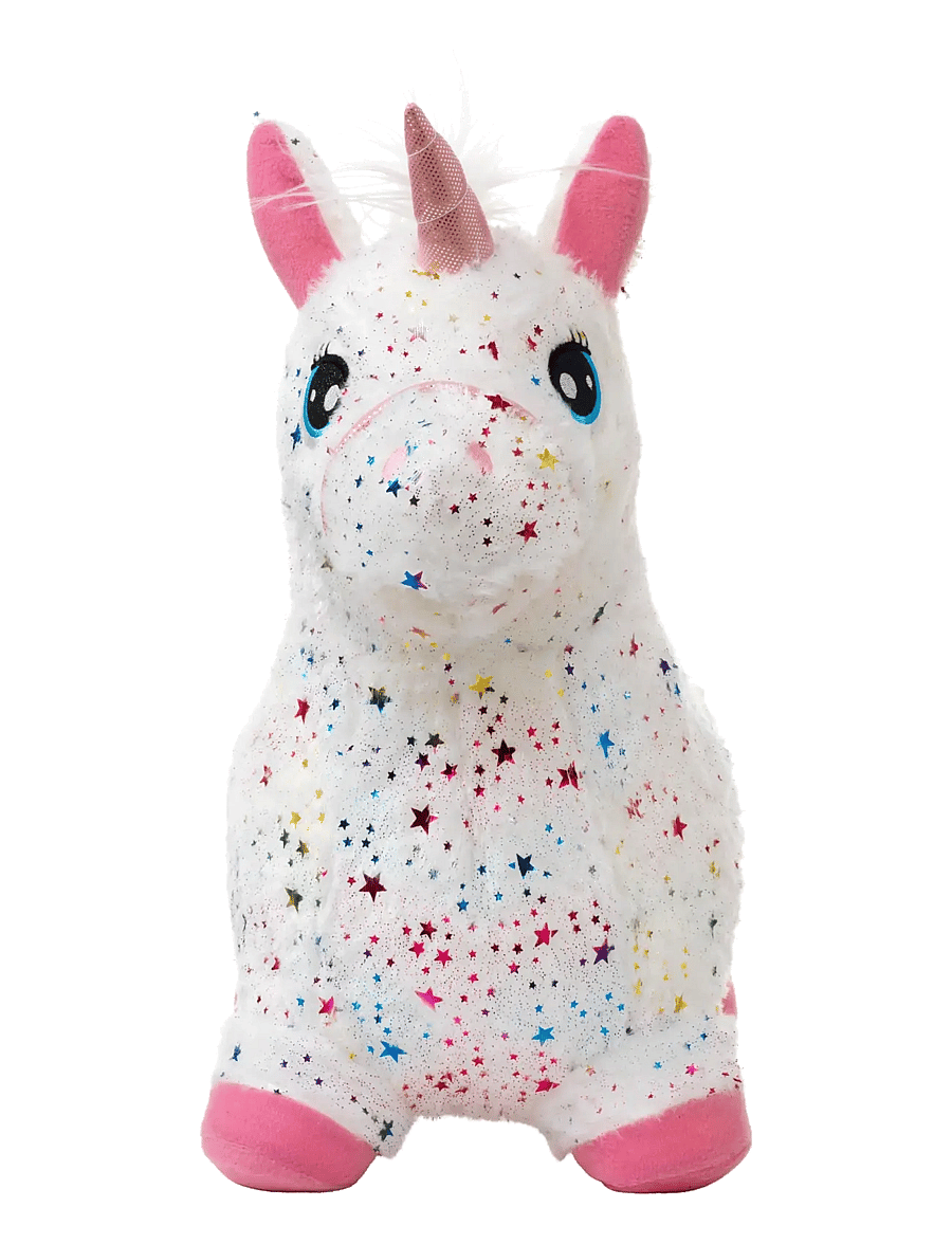 KREA - KREA Hop And Bounce Plush Unicorn w white hair - gåbilar - multi - 3