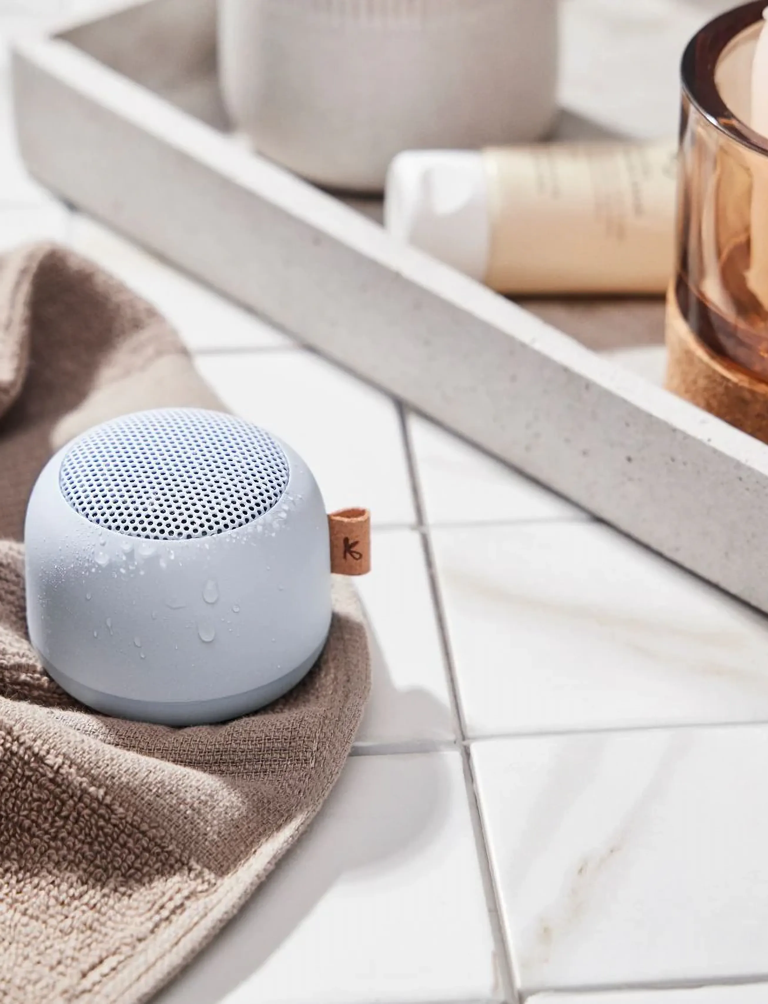 Kreafunk Alight Bluetooth Højttaler, 6.4X 6.4X 5.1 cm, Blue, Hjemmeelektronik > Højttalere, Unisex