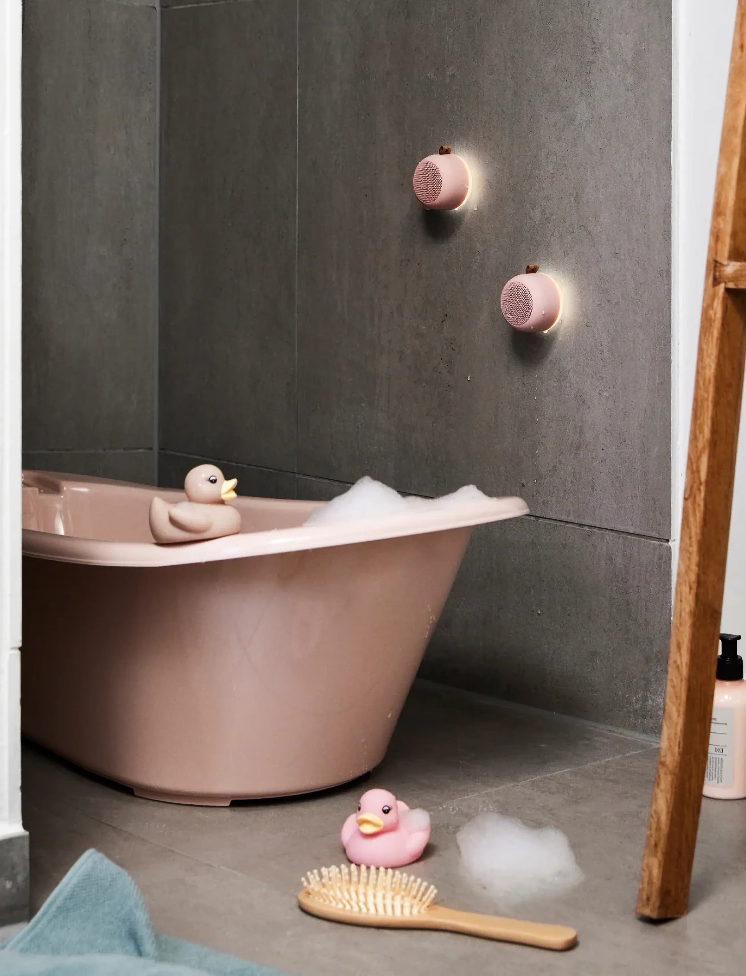 Kreafunk - aLIGHT Bluetooth-högtalare - portabla lampor - dusty rose - 3