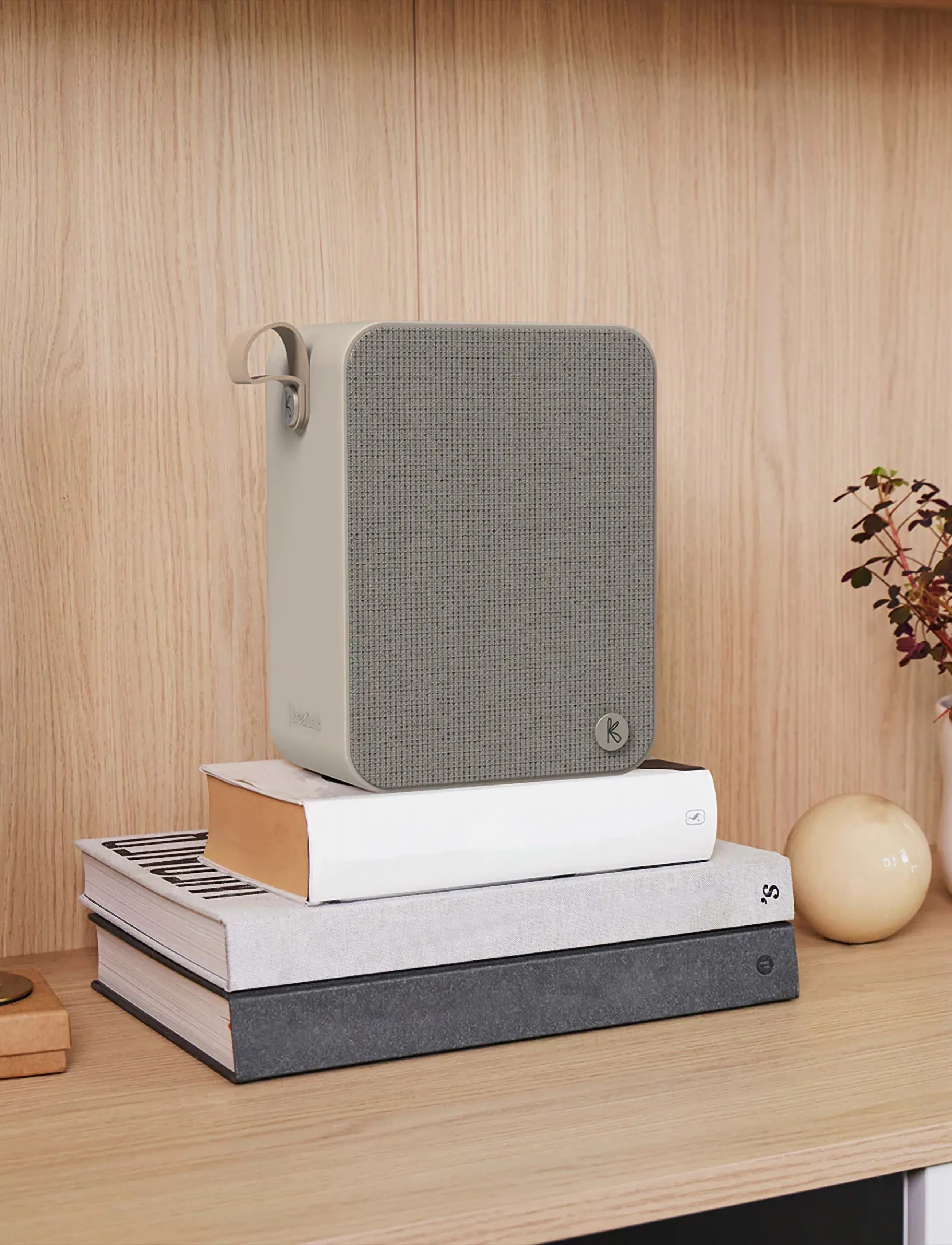 Kreafunk Abooom+ Bluetooth Højttaler, 24X 18X 11.2 cm, Beige, Hjemmeelektronik > Højttalere, Unisex