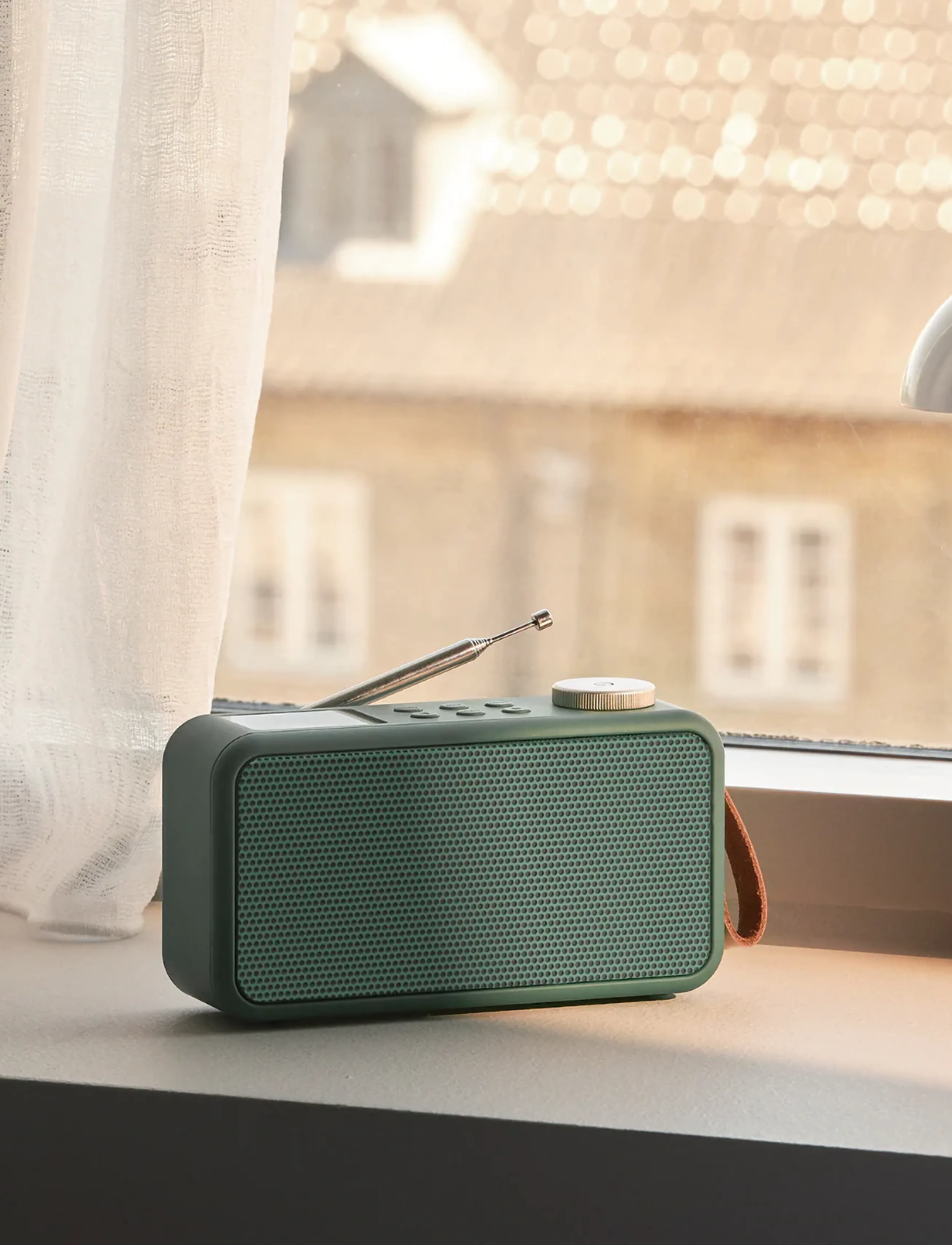 Kreafunk Atune 2 Dab+ Radio & Bluetooth Højttaler, 19.5X 7.0X 10.9 cm, Green, Hjemmeelektronik > Højttalere, Unisex