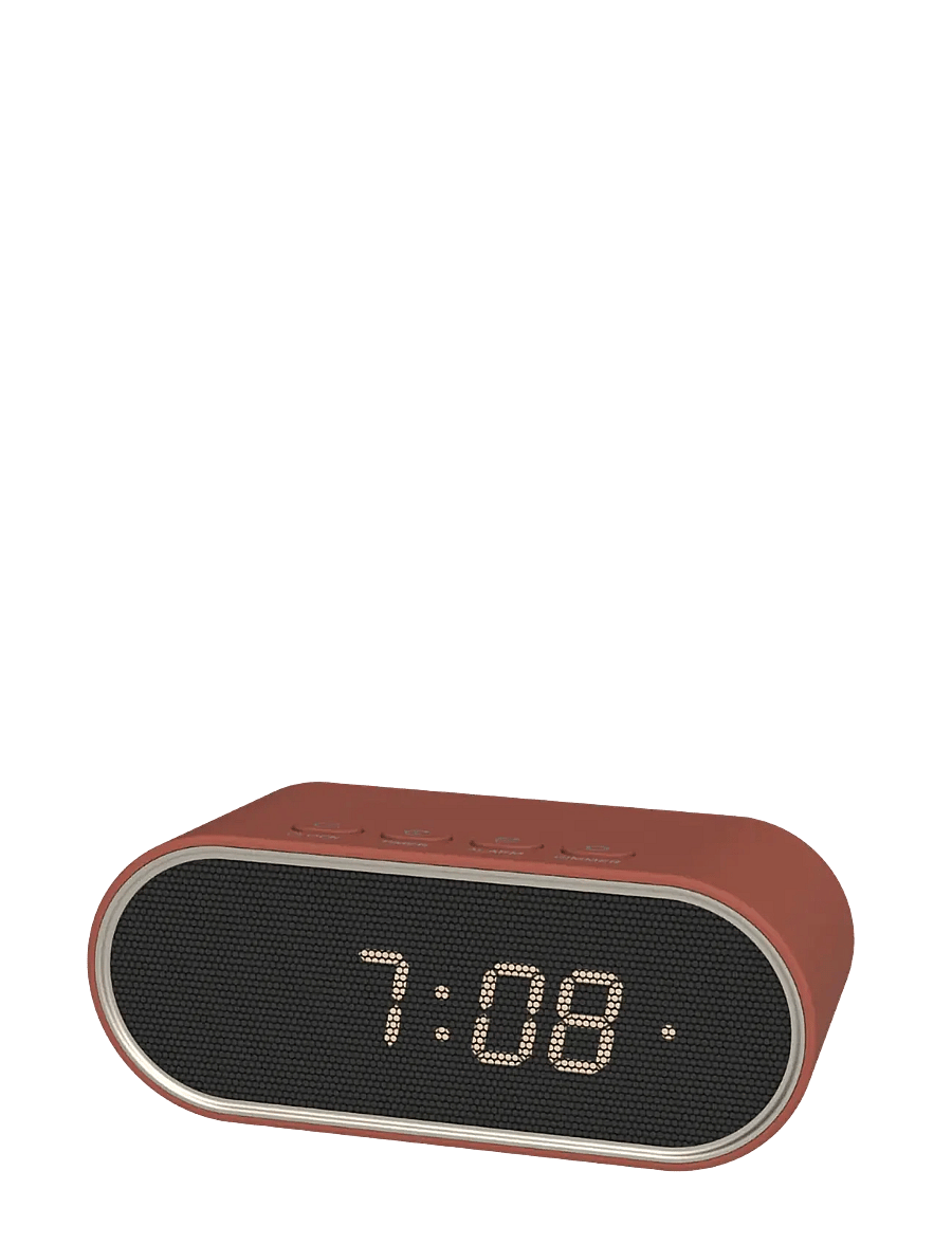 Kreafunk - Wakie mini Alarm clock - Äratuskellad - terracotta - 1