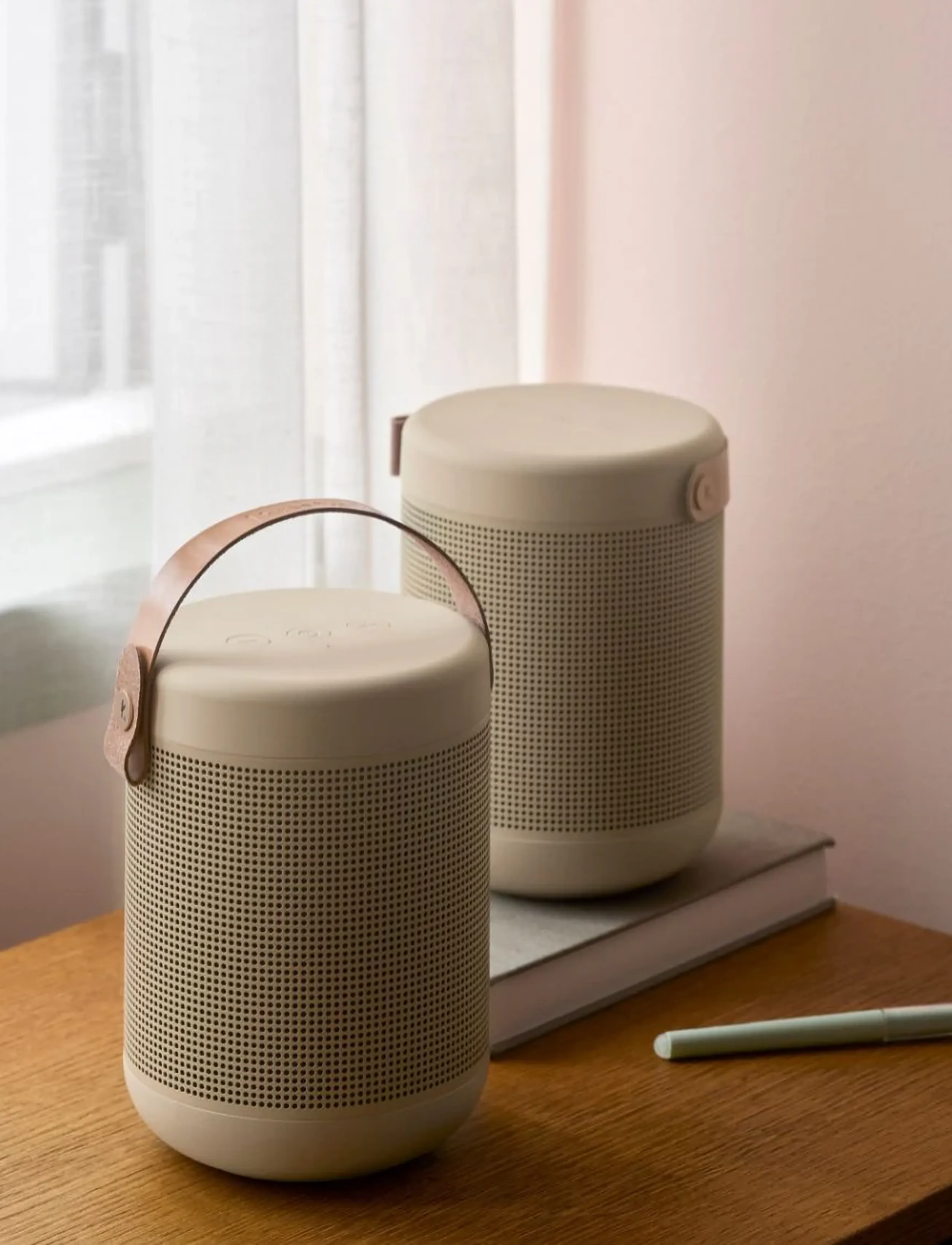 Kreafunk Amajor Ensemble Bluetooth Højttaler, 17.6X 12.8X 12.8 cm, Home Electronics, Beige - Speakers, Homeware