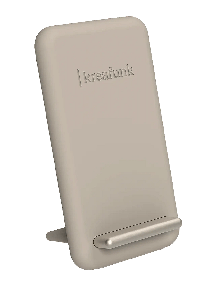 Kreafunk - reCHARGE Wireless charger - ivory sand - 1