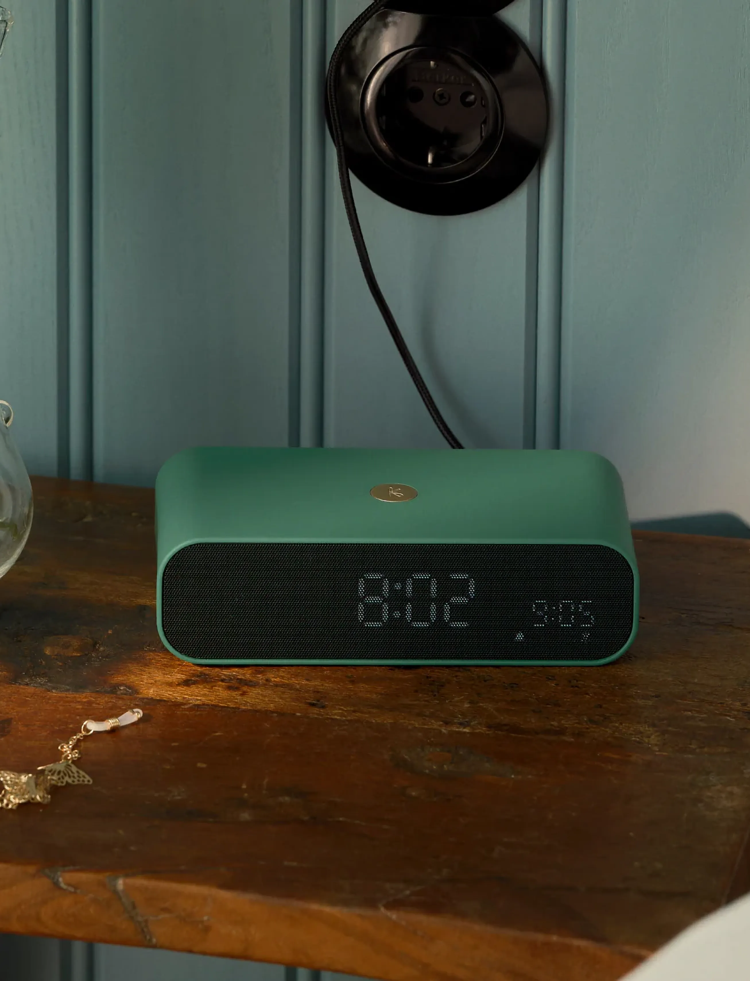 Kreafunk Wakie Vækkeur, 16.0X 8.0X 4.5 cm, Watches, Grün - Alarm Clocks, Homeware