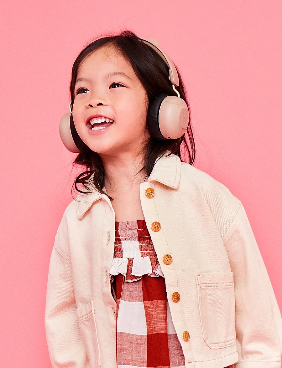 Kreafunk - Buzz Junior Safe Audio headphones - headsets - ivory sand - 0