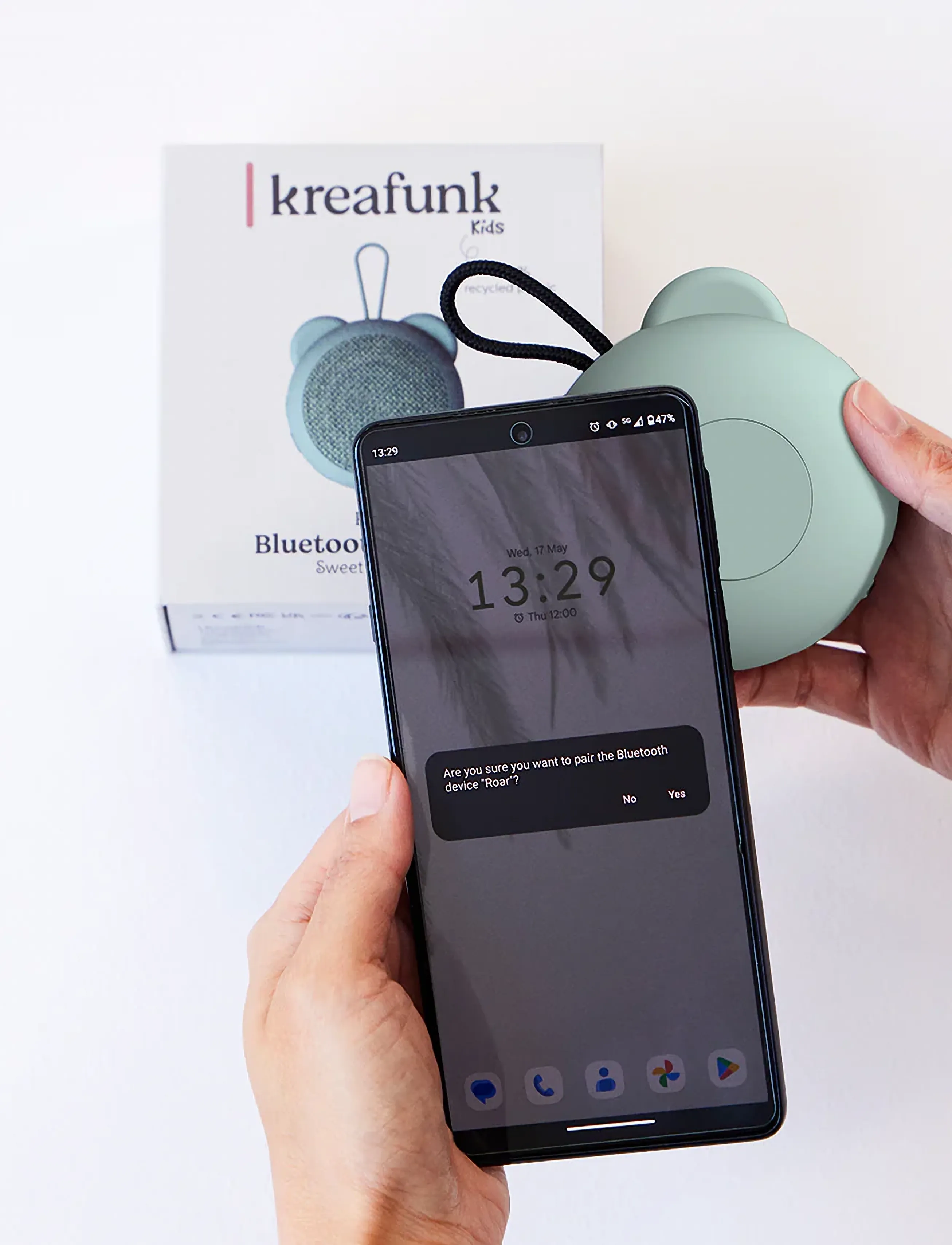 Kreafunk - Roar Bluetooth-högtalare - högtalare - dusty green - 3