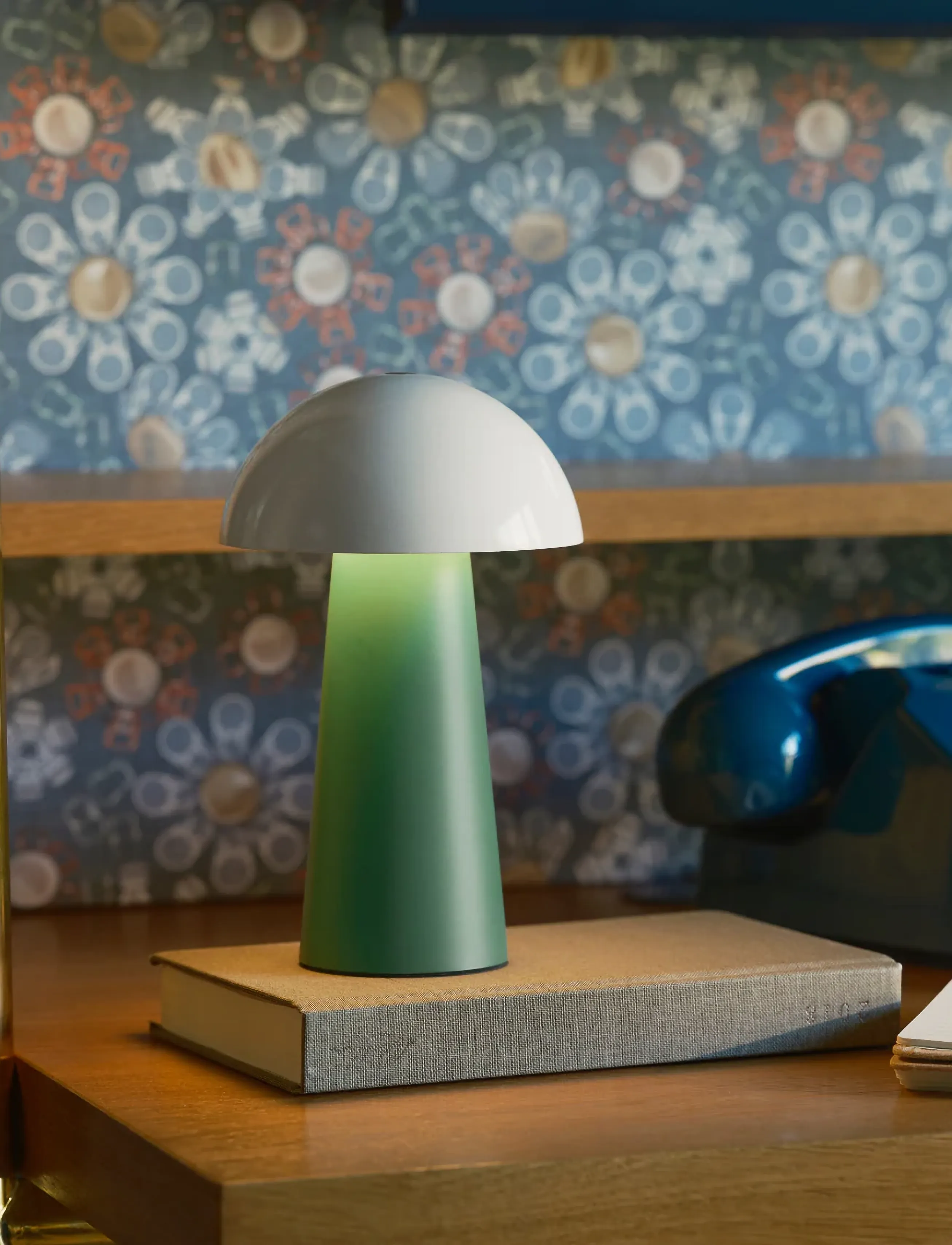 Kreafunk Bello Bærbar Lampe, 12.0X 19.6 cm, Lamps, Grün - Table Homeware