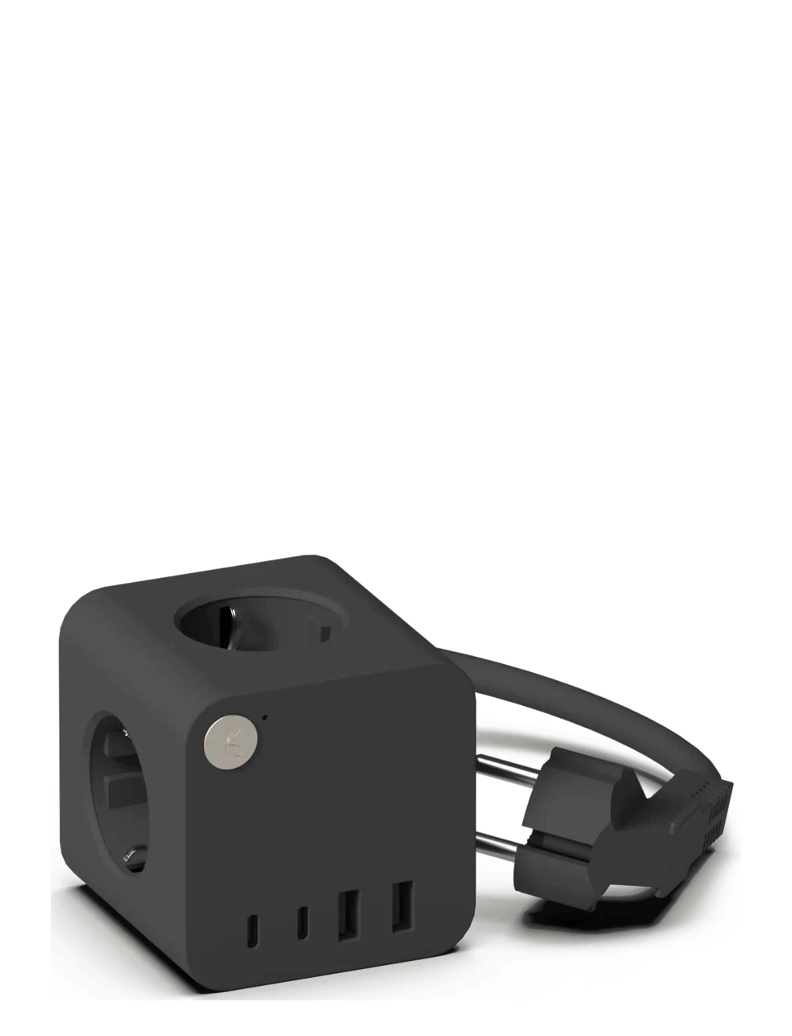 Kreafunk Ampie wired Multi-socket power hub - Elektrogeräte - BLACK / black