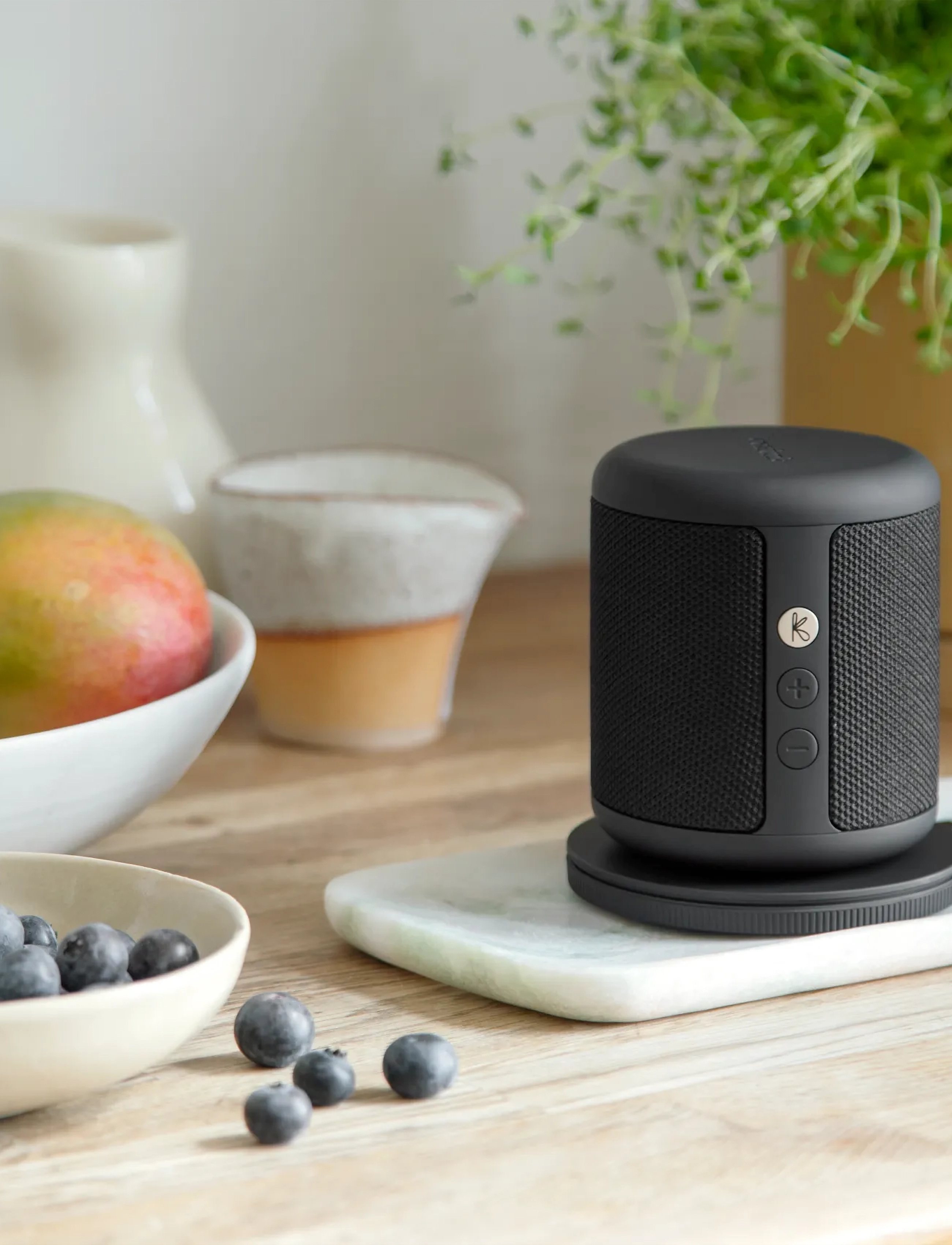Kreafunk Karl Bluetooth Højttaler, 10.3X 8.5X 8.5 cm, Grey, Hjemmeelektronik > Højttalere, Unisex