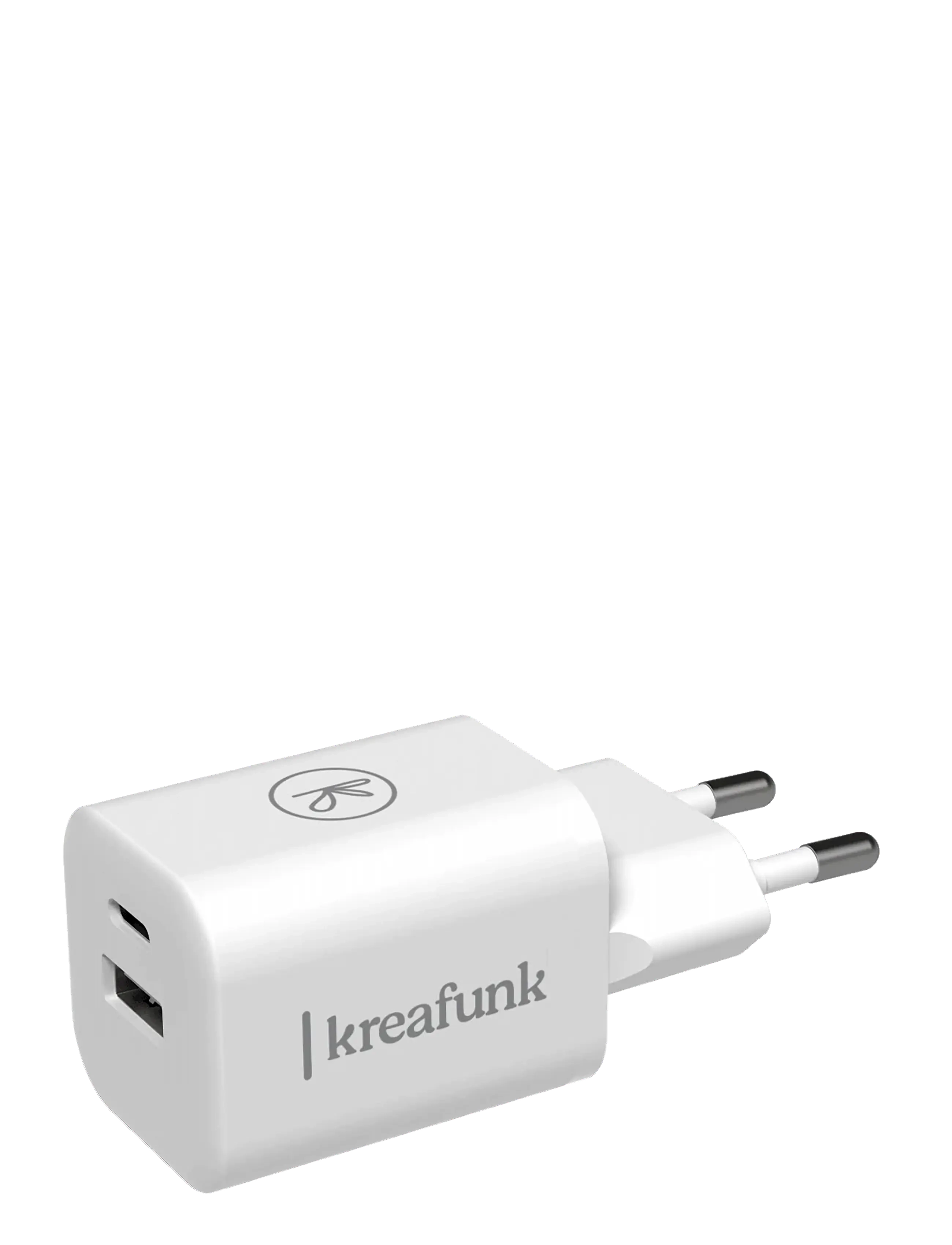 Kreafunk Adapt Strømadapter, USB Oplader, Hvid, Str: 3.2X 3.2X 3.3CM