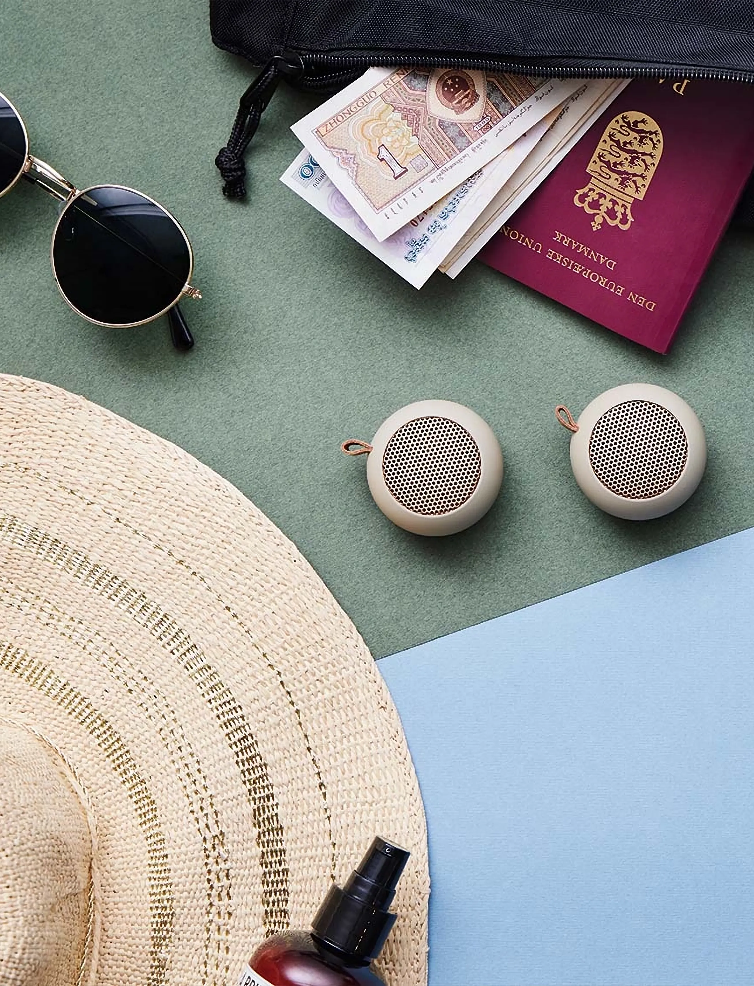 Kreafunk Ago Mini Bluetooth Højttaler, 5.0X 5.0X 3.3 cm, Beige, Hjemmeelektronik > Højttalere, Unisex