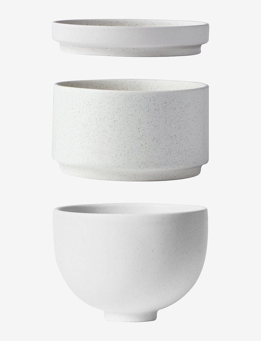 Kristina Dam Studio - Setomono Bowl Set - Small - Off-white - serveerimisnõud - ceramics - 1