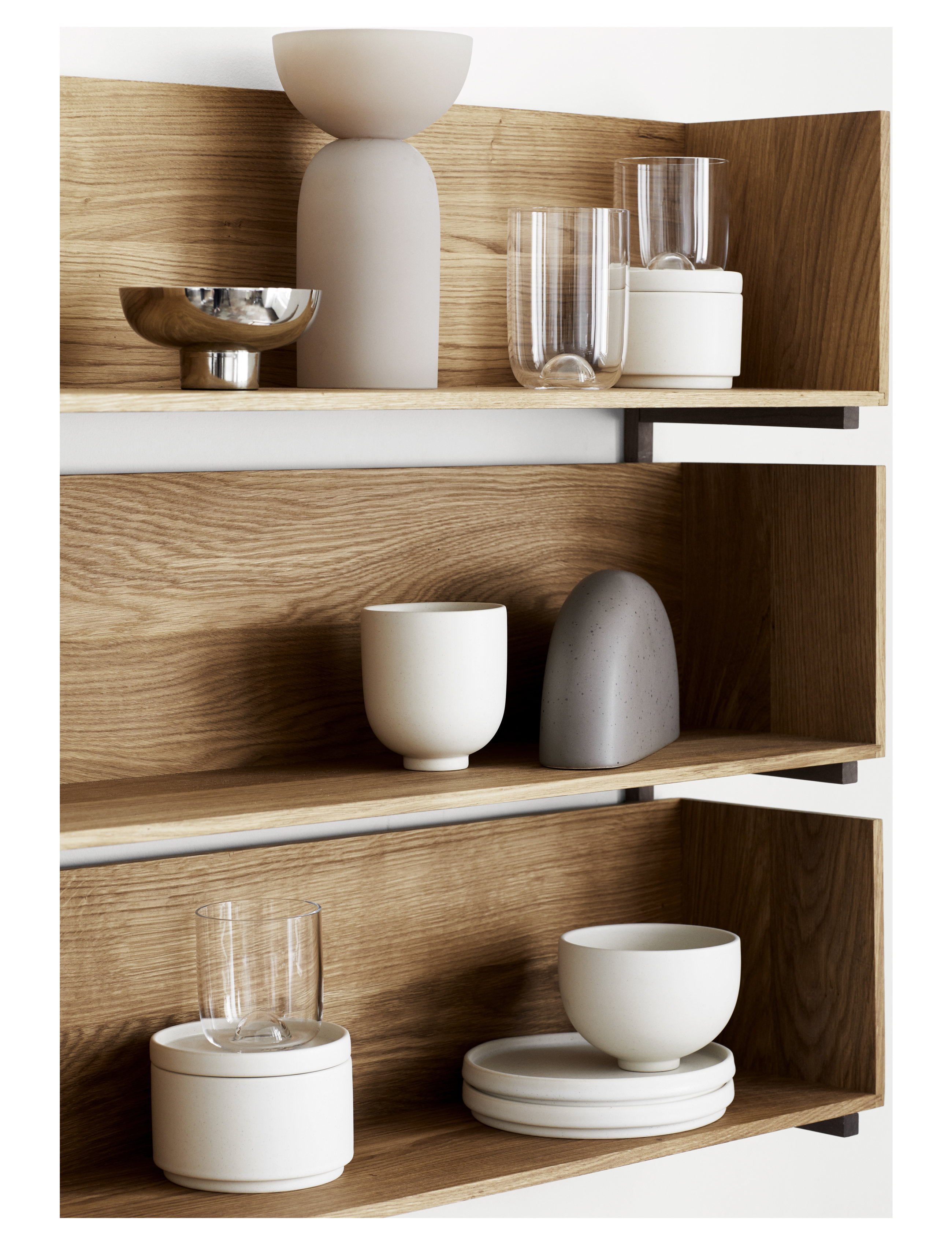 Kristina Dam Studio Setomono Container Medium Set Of 2, One Size, Kitchen Storage, Creme - Boxes & Containers, Homeware