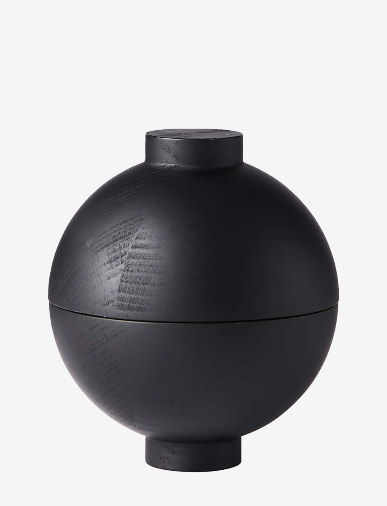 Kristina Dam Studio - Wooden Sphere - houten figuren - black painted wood - 0