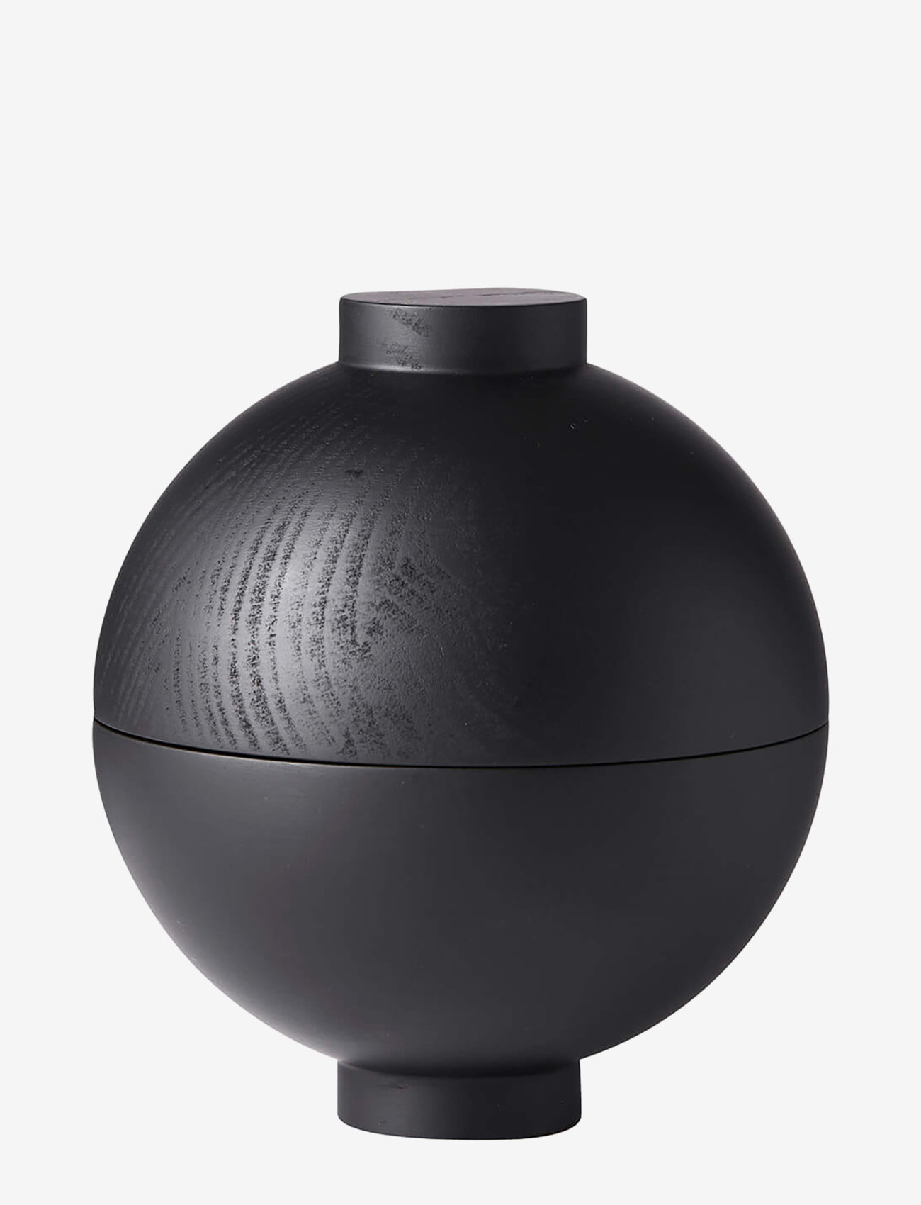 Kristina Dam Studio - XL Wooden Sphere - træfigurer - black painted wood - 0