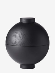 XL Wooden Sphere - BLACK PAINTED WOOD