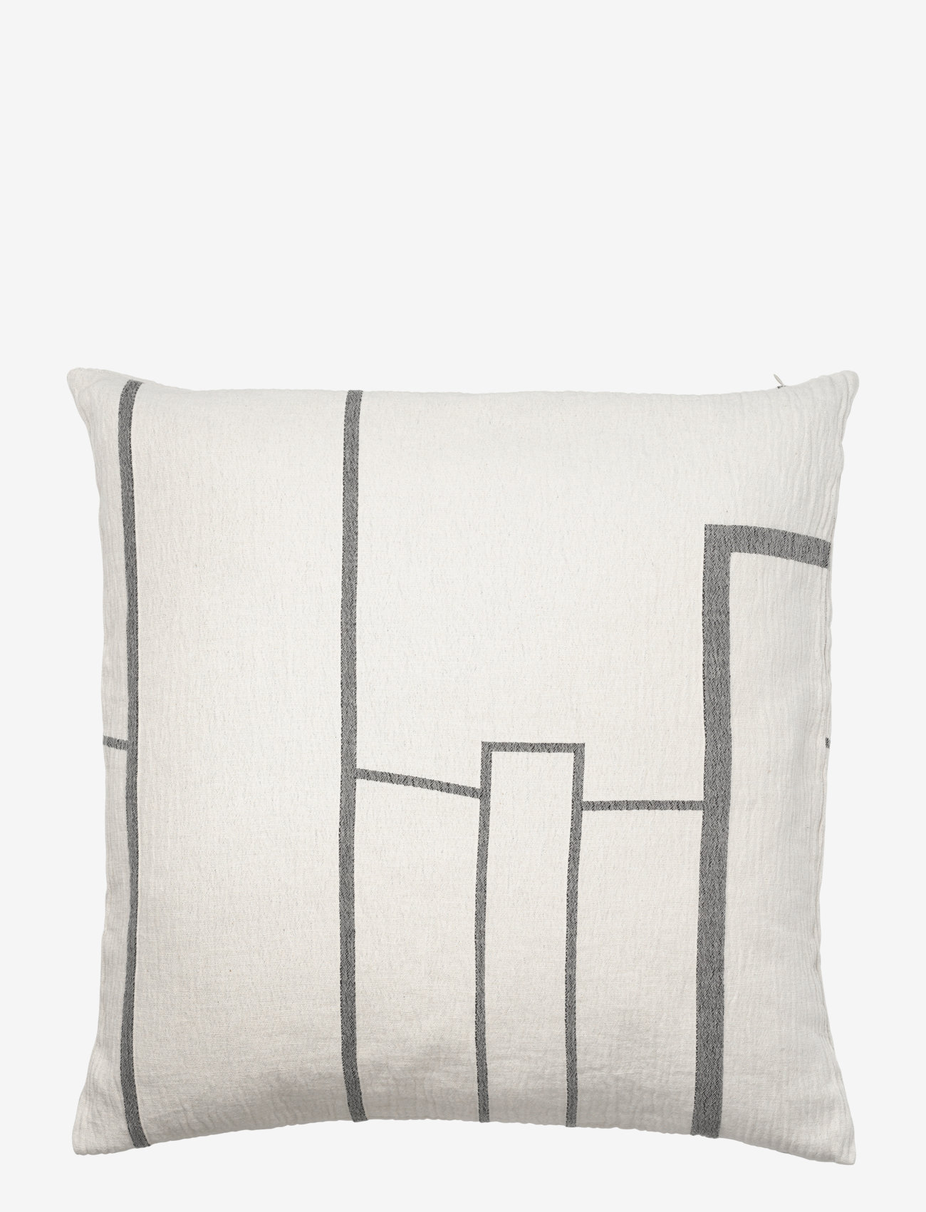 Kristina Dam Studio - Architecture Cushion - Cotton - cushions - off white/black melange - 0