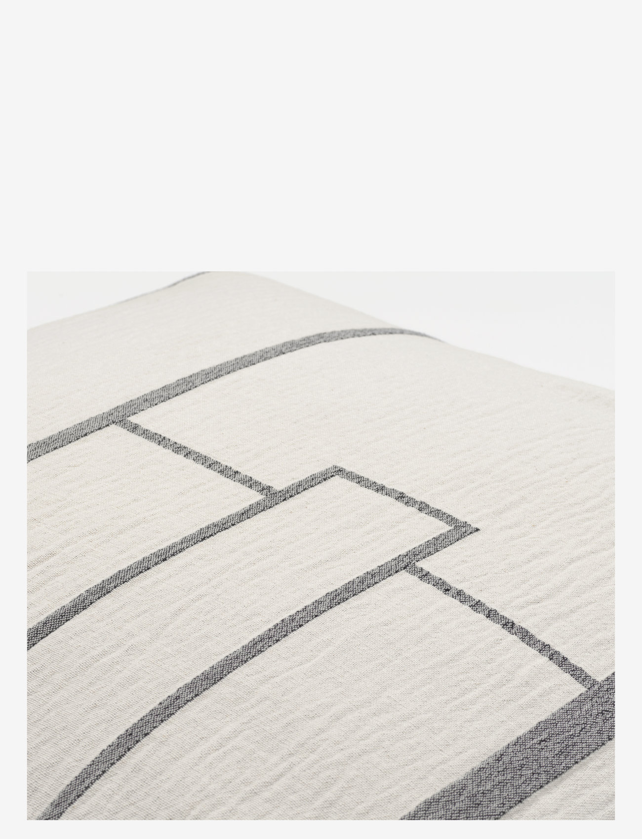 Kristina Dam Studio - Architecture Cushion - Cotton - cushions - off white/black melange - 1